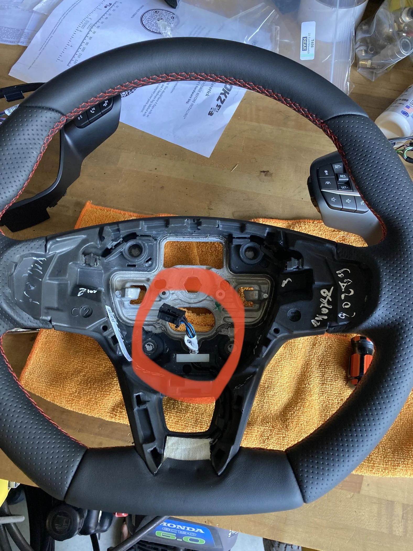 Ford Maverick 2022 Mk8 Fiesta ST flat bottom steering wheel installed in my Maverick! 173C20F3-E53A-43C8-B61A-A191B5FB9945