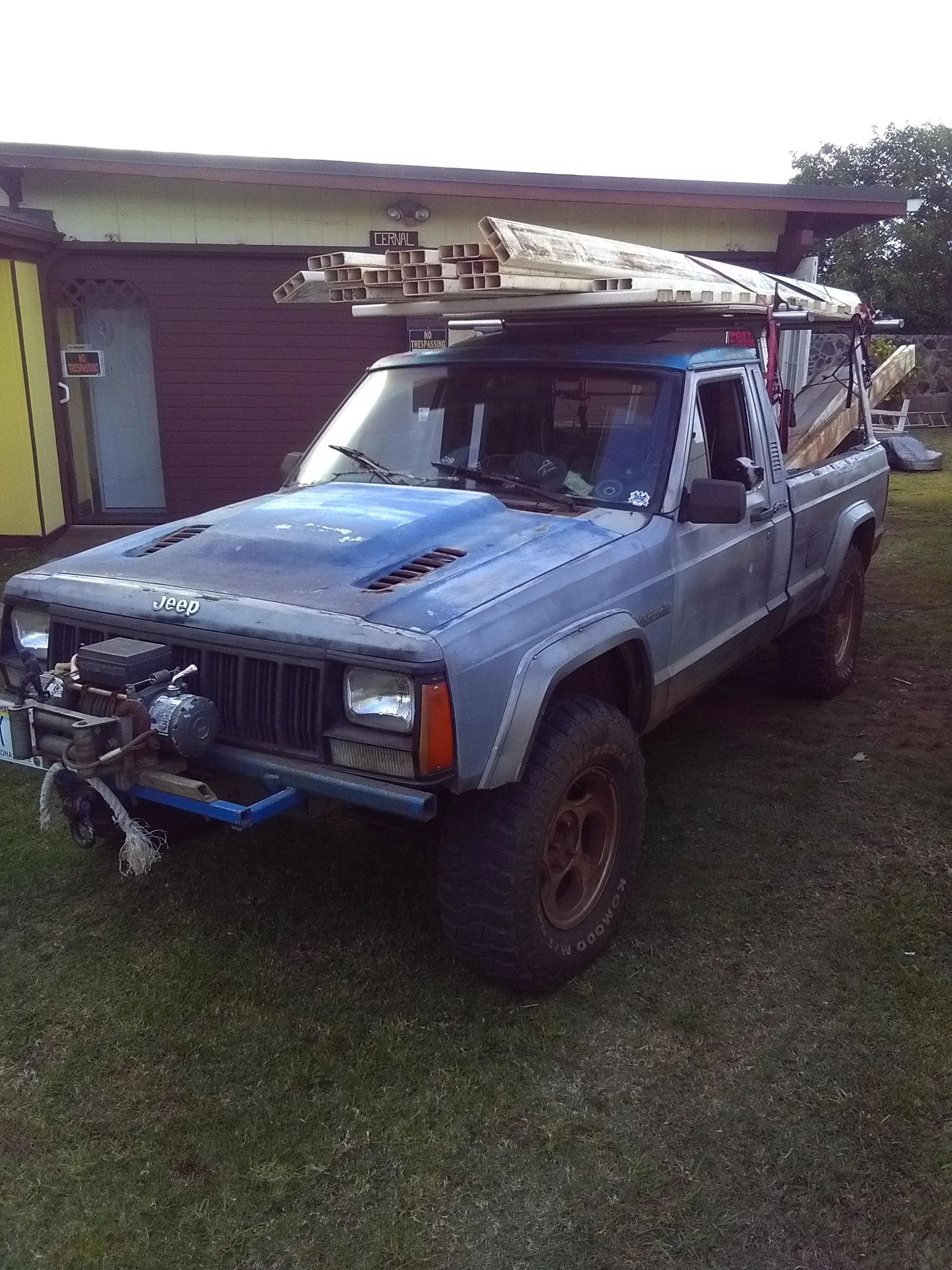 Ford Maverick Let’s design a push bar with winch mount! KIMG0188
