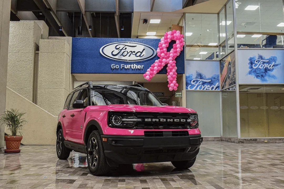 Ford Maverick Maverick wrapped in pink by Hermosillo Plant for Breast Cancer Awareness Month 1684181232016