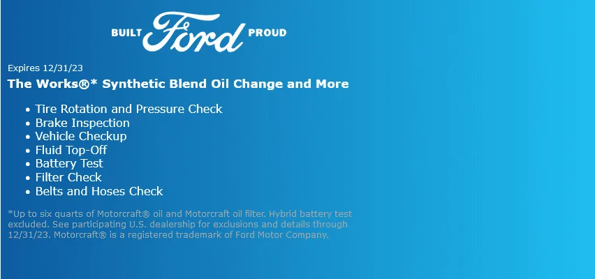 Ford Maverick The Works vs Maintenance Schedule for car service? 1684278624947