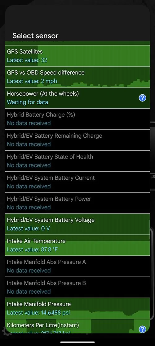 Ford Maverick Hybrid battery voltage meter . Screenshot_20230515-170034