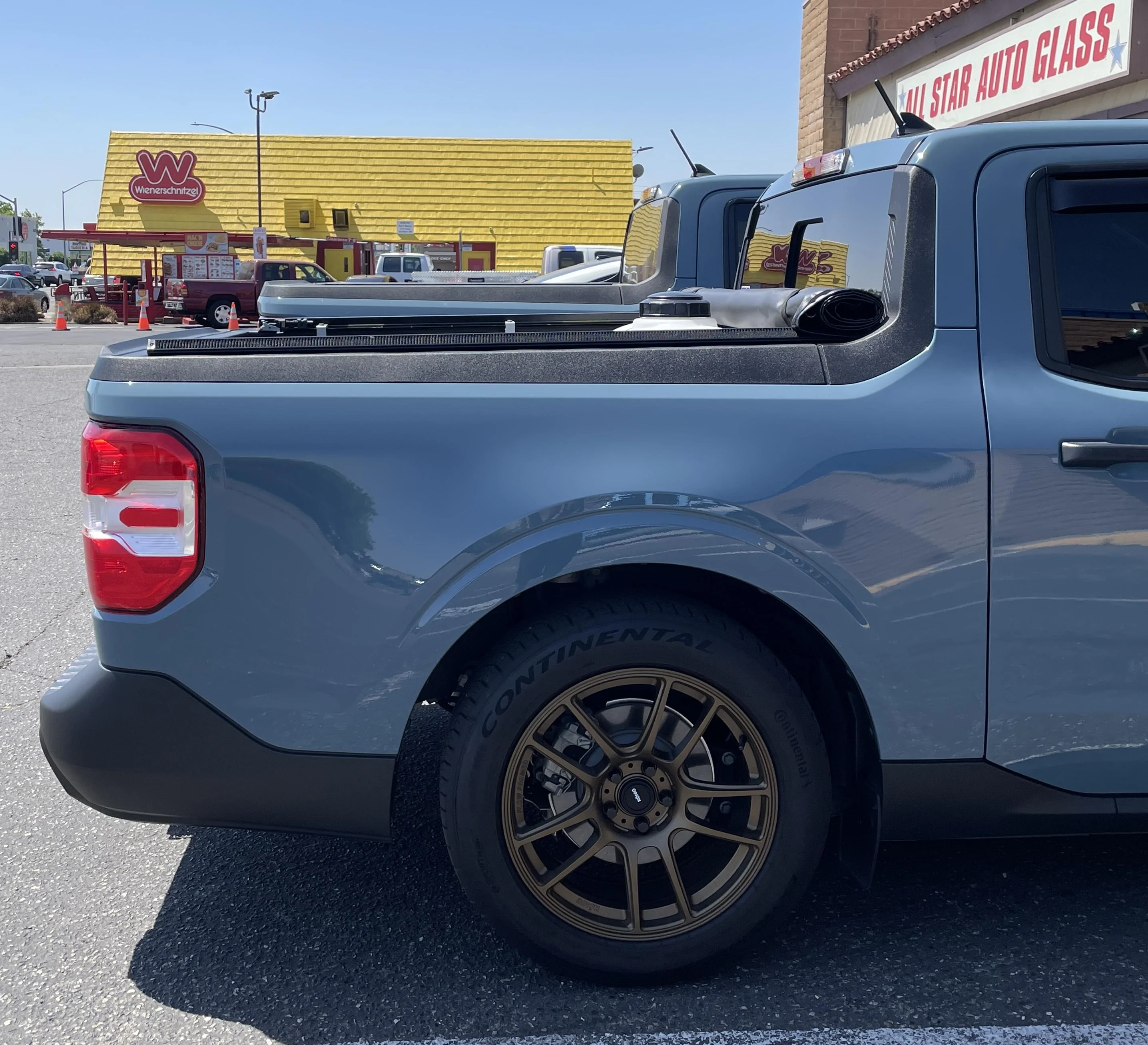 Ford Maverick Visual height comparison: Eibach lowering springs vs. stock FX4 suspension 2DE9262B-8213-4449-9B61-0F2BA23E0D80