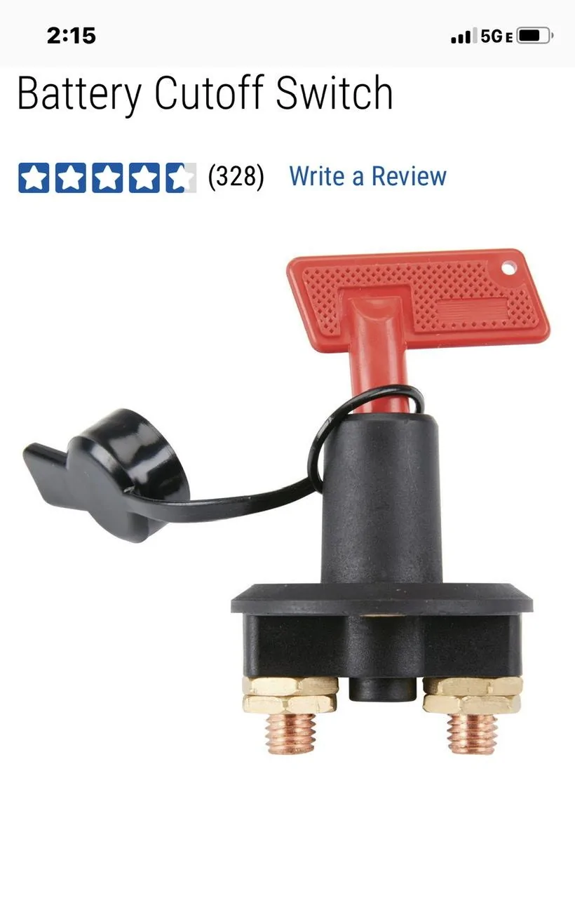 Ford Maverick Parasitic Draw "Solution" - Install a 12v battery disconnect switch? 229F4F26-0FEB-4D90-AB2F-04891D7EA012