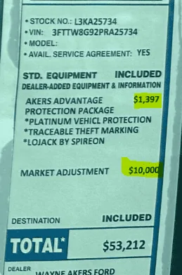 Ford Maverick Ford Maverick Tremor 10k market adjustment 1684365454115