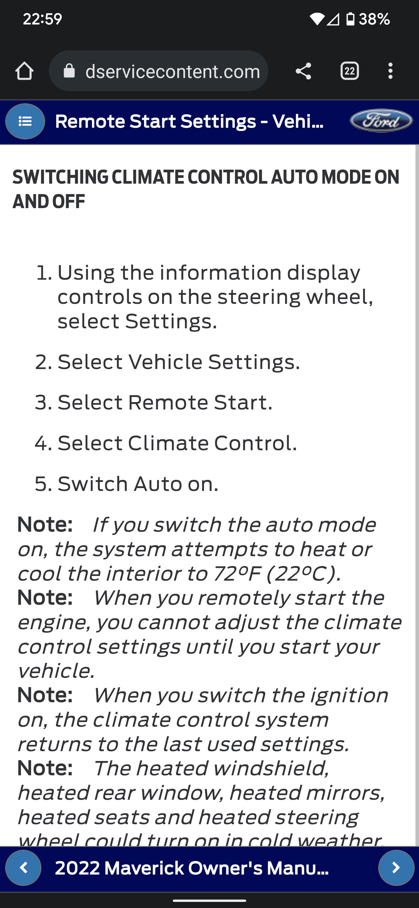 Ford Maverick What Hidden Features have you noticed? Screenshot_20230517-225907