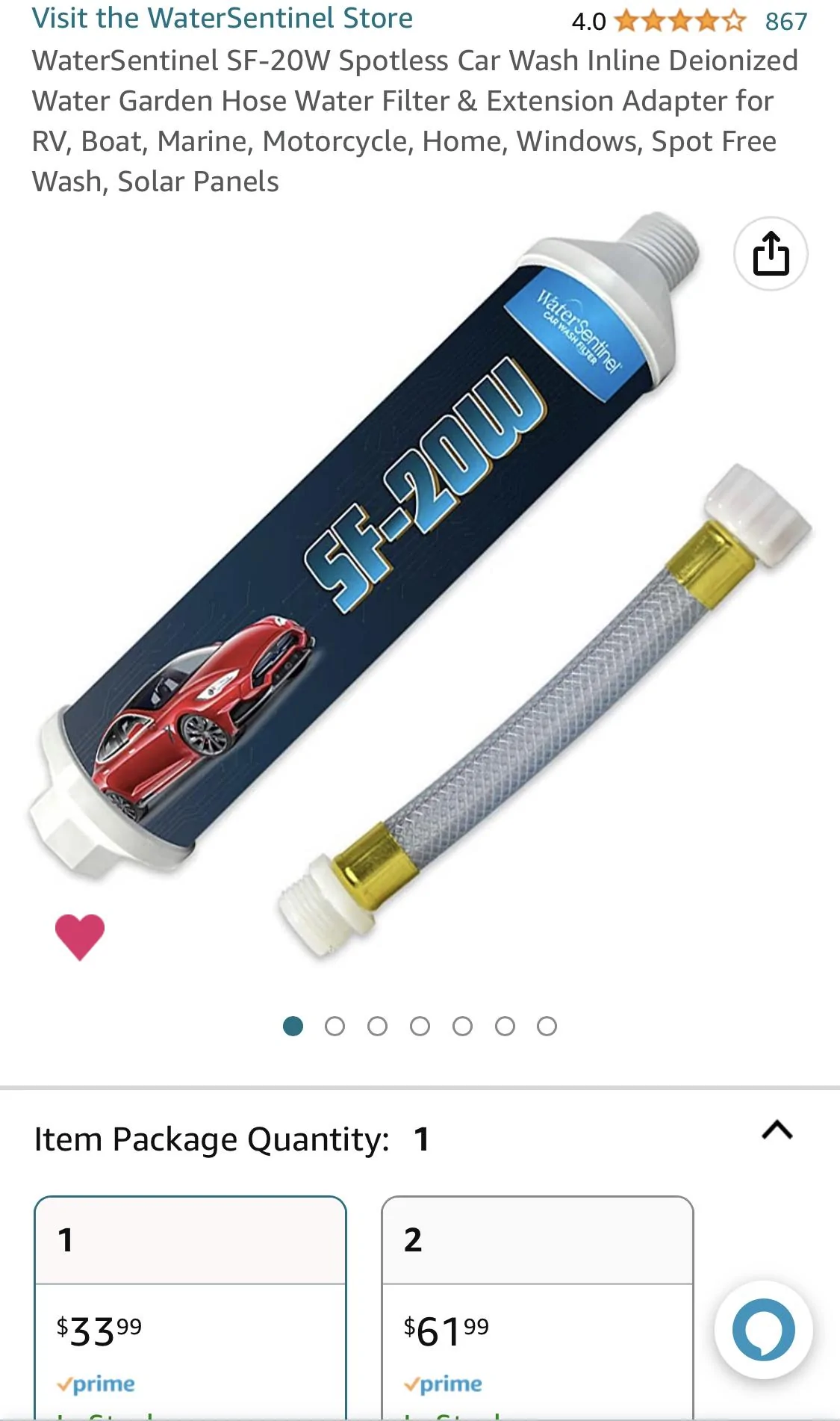 Ford Maverick Water filtration for washing your Maverick ?? IMG_1255