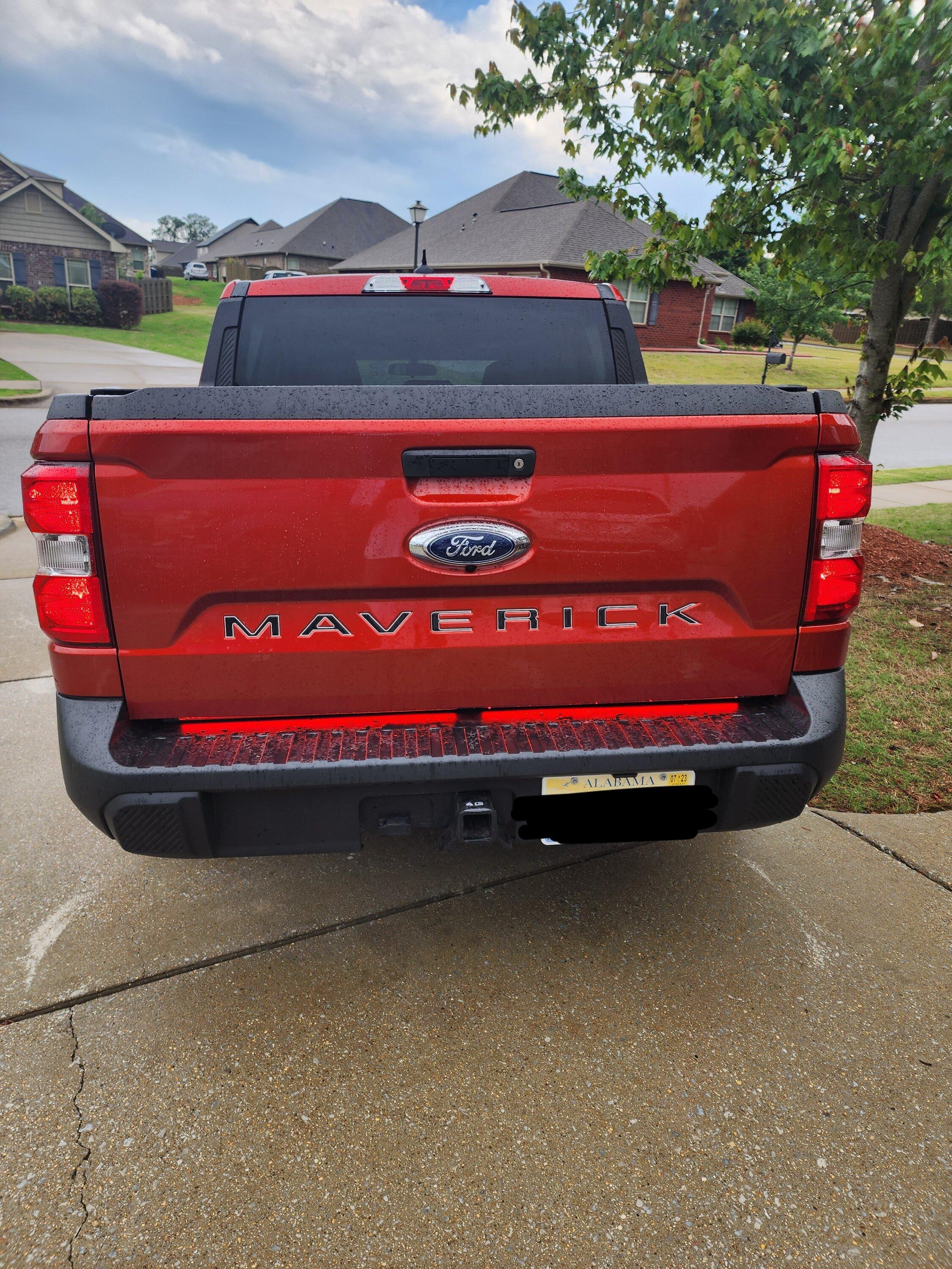 Ford Maverick Ford LED Tailgate Lightbar Installed Snapchat-171699311