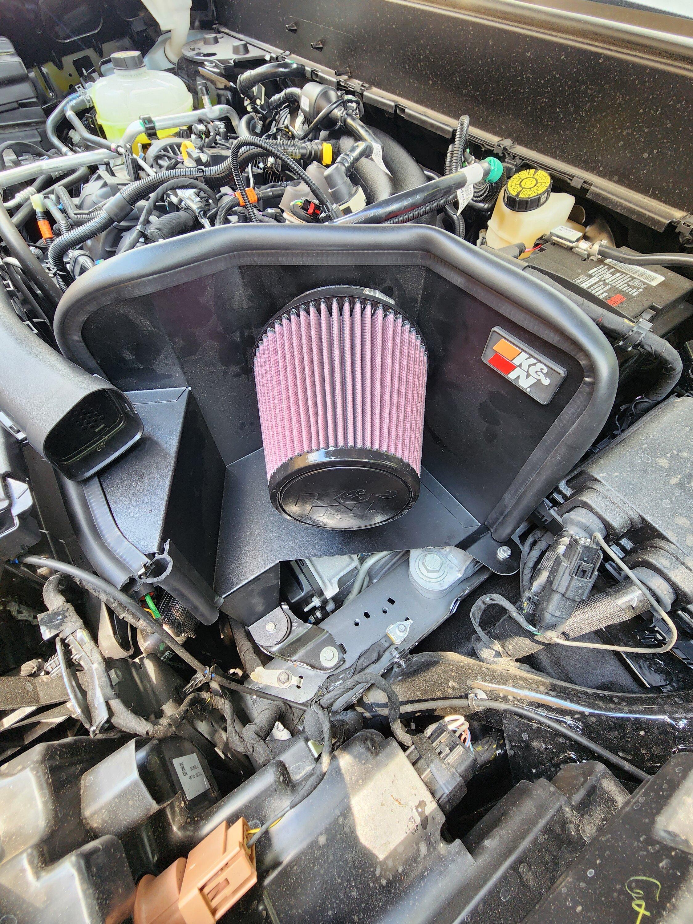 Ford Maverick 2.0L K&N intake installed + Boomba BoV 20230513_132122