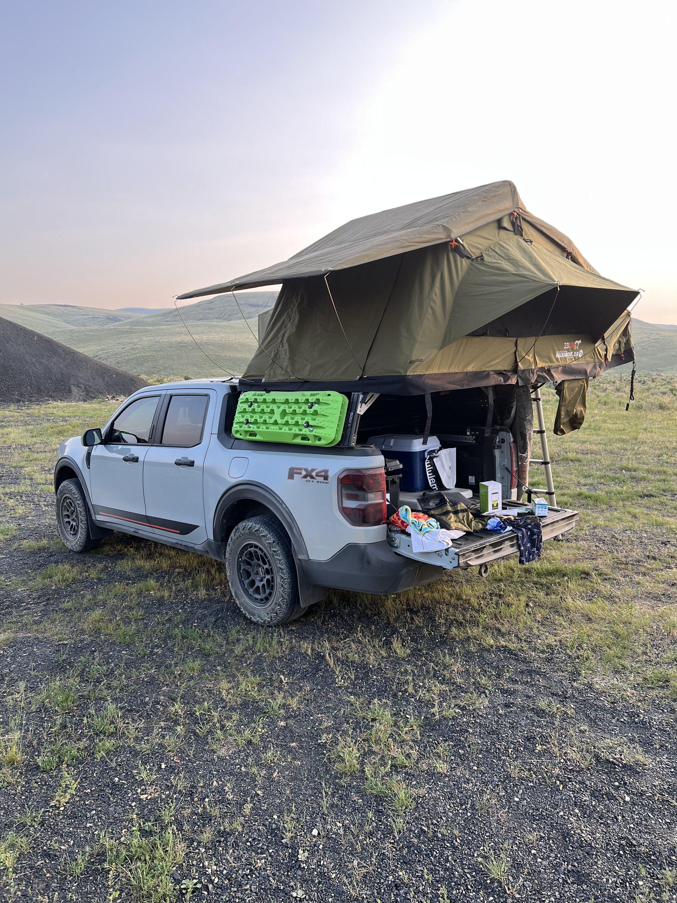 Ford Maverick Xtrusion Overland XTR1 Rack + 23Zero RTT installed IMG_3924