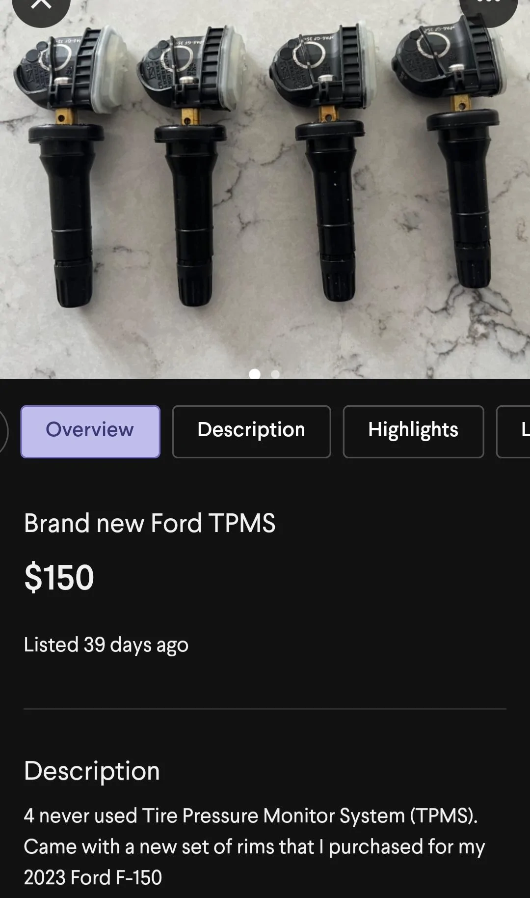 Ford Maverick Will take offs with Ford TPMS sensors be compatible? Screenshot_20230521-165634
