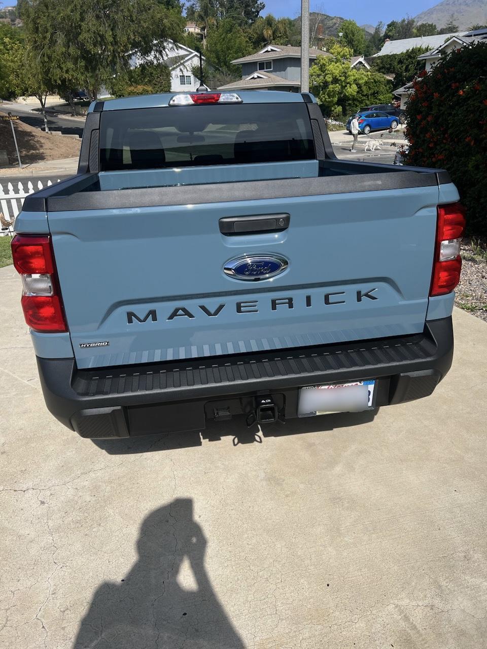 Ford Maverick Tailgate letters on Alto Blue IMG_2592.HEIC