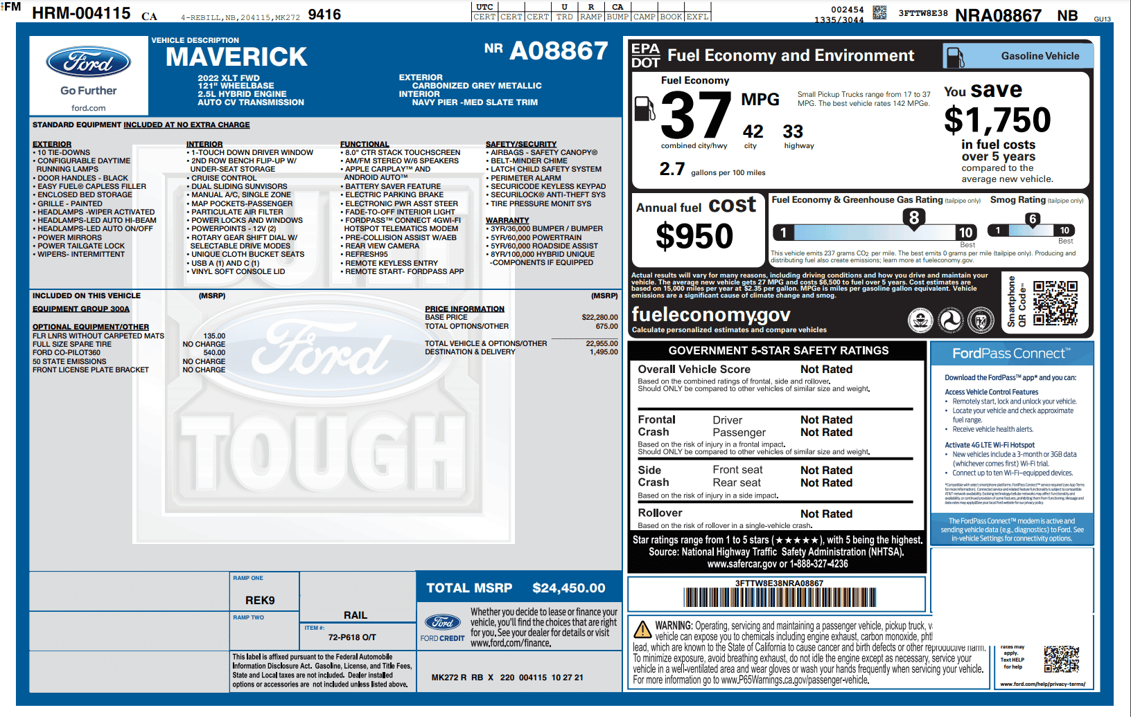 Ford Maverick How screwed am I? - Maverick Custom Order Markup 1684769049023