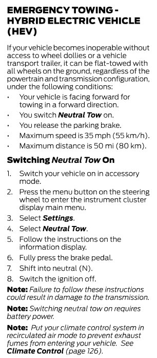 Ford Maverick Question on Moving/ Rolling a Dead [Hybrid] Maverick ... 1684858712363