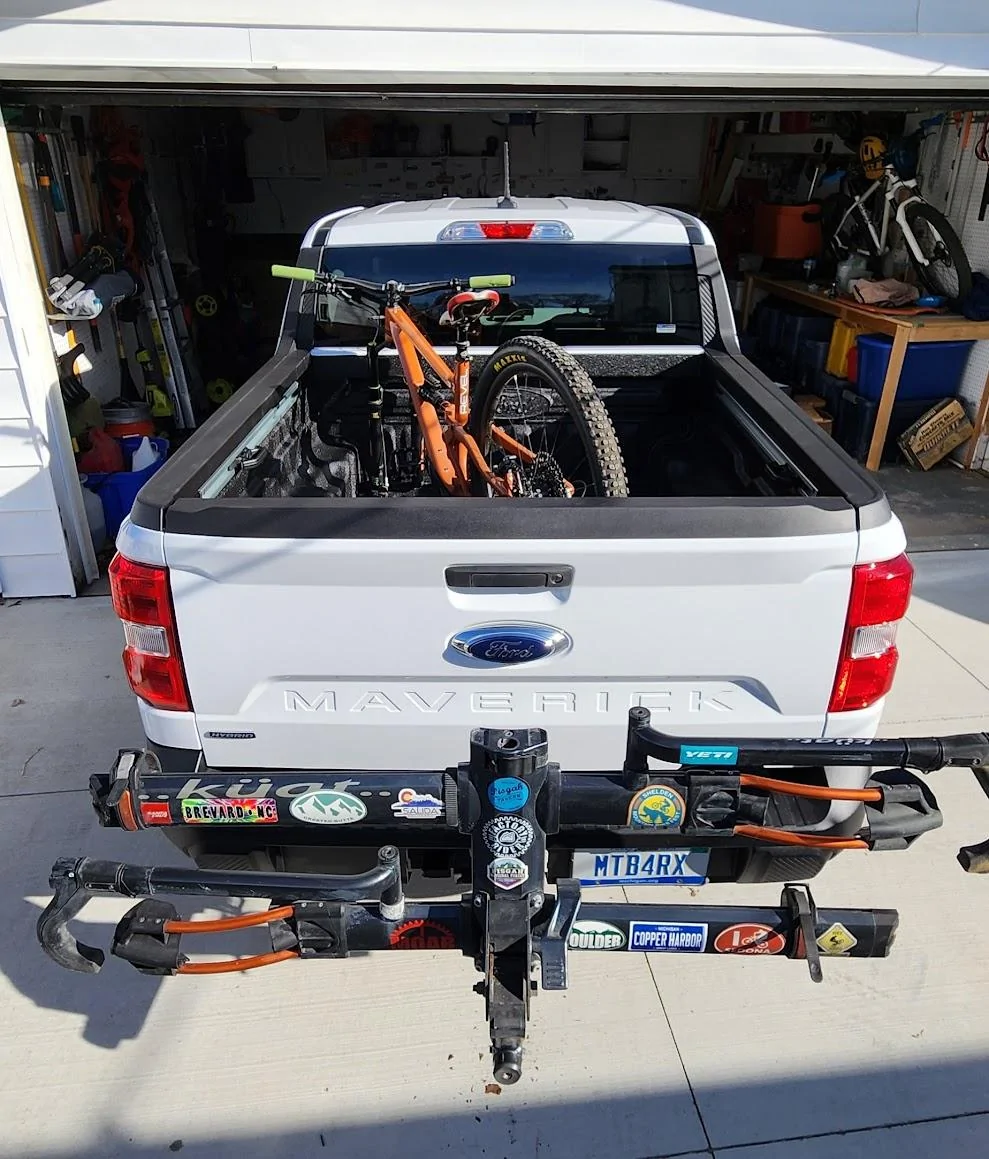Ford Maverick Question about hitch mounted bike rack... safe if rear ended? 20230315_101517