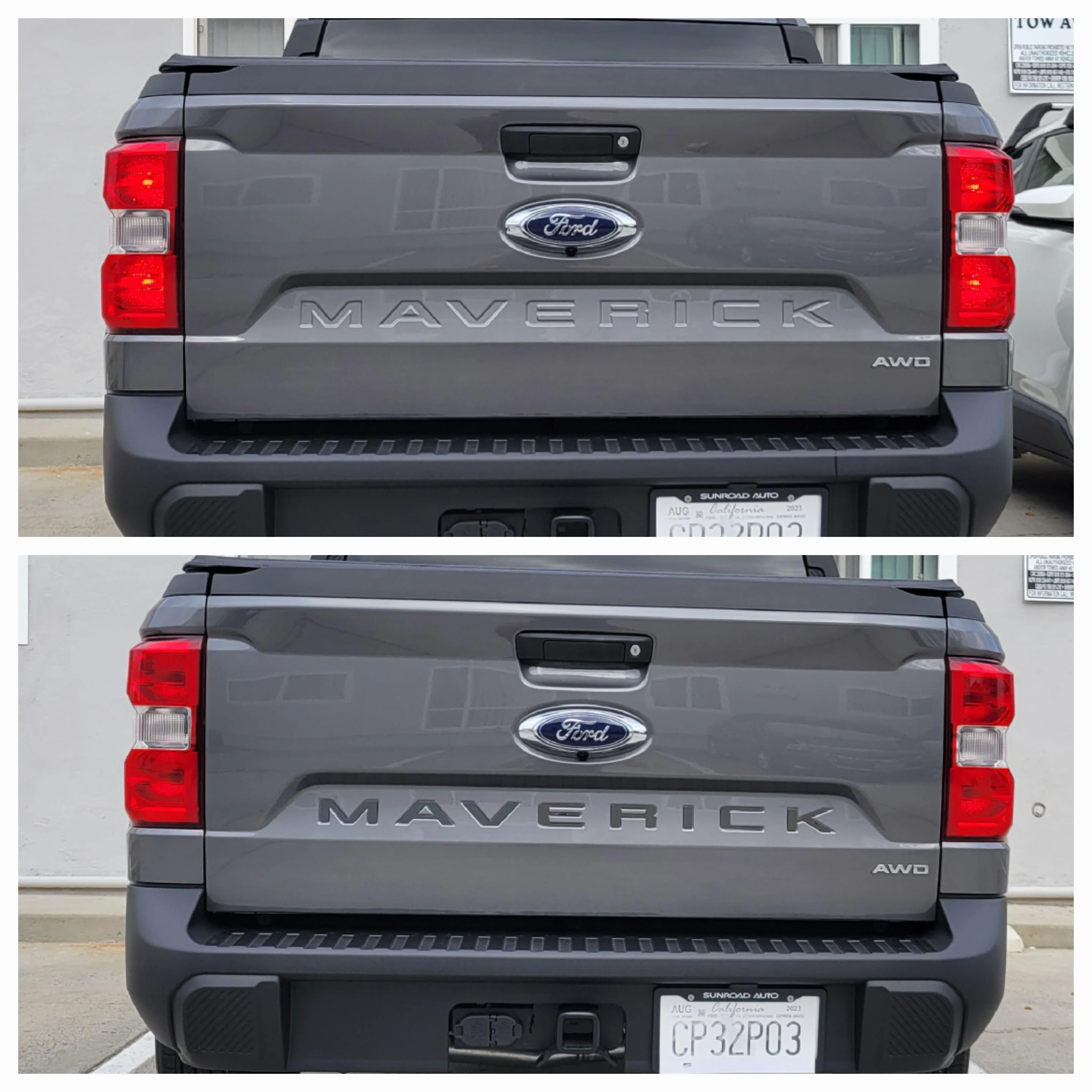 Ford Maverick Mirror Black Tailgate Letters 20230525_193422
