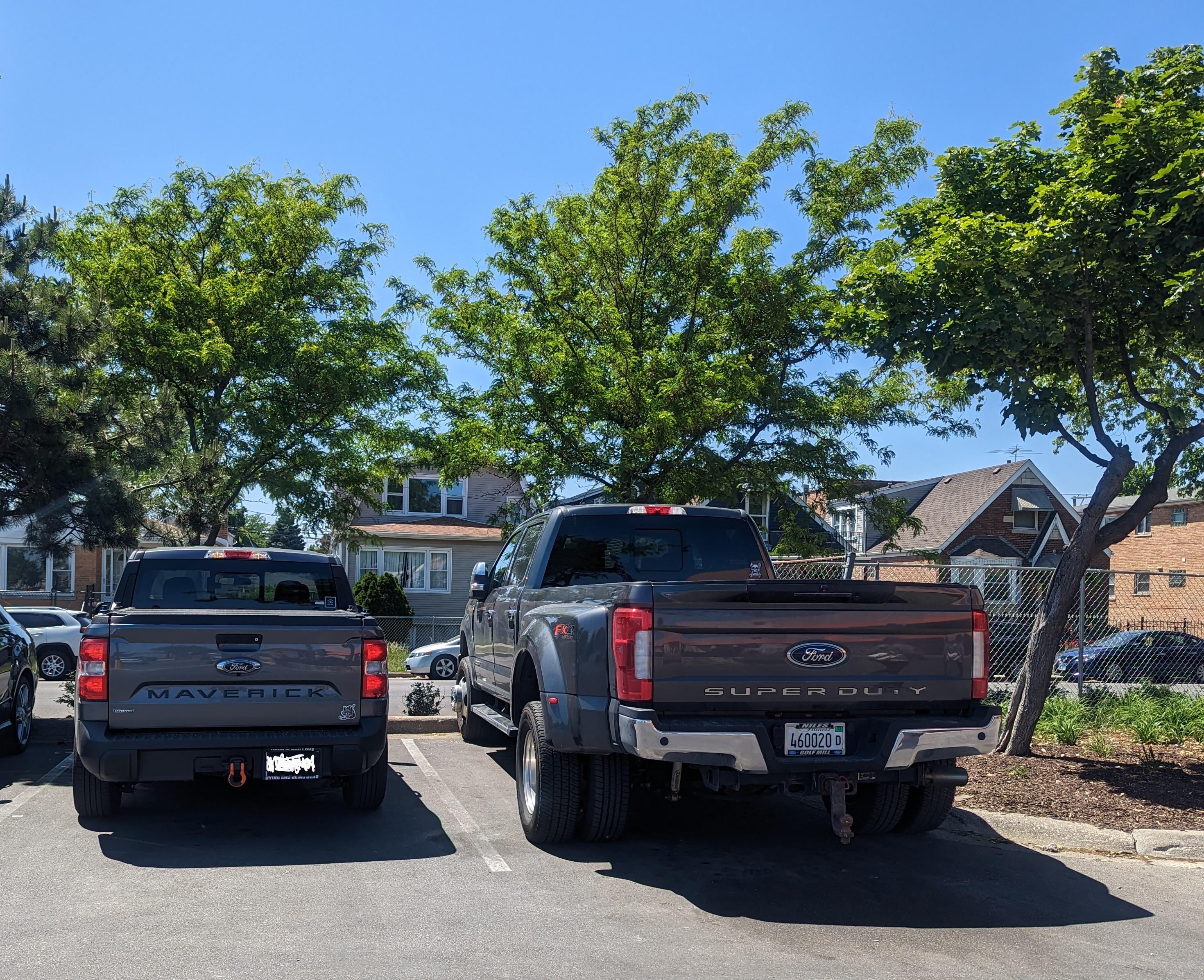 Ford Maverick Post your Maverick next to ridiculously large trucks - photos thread PXL_20230526_192544316~2