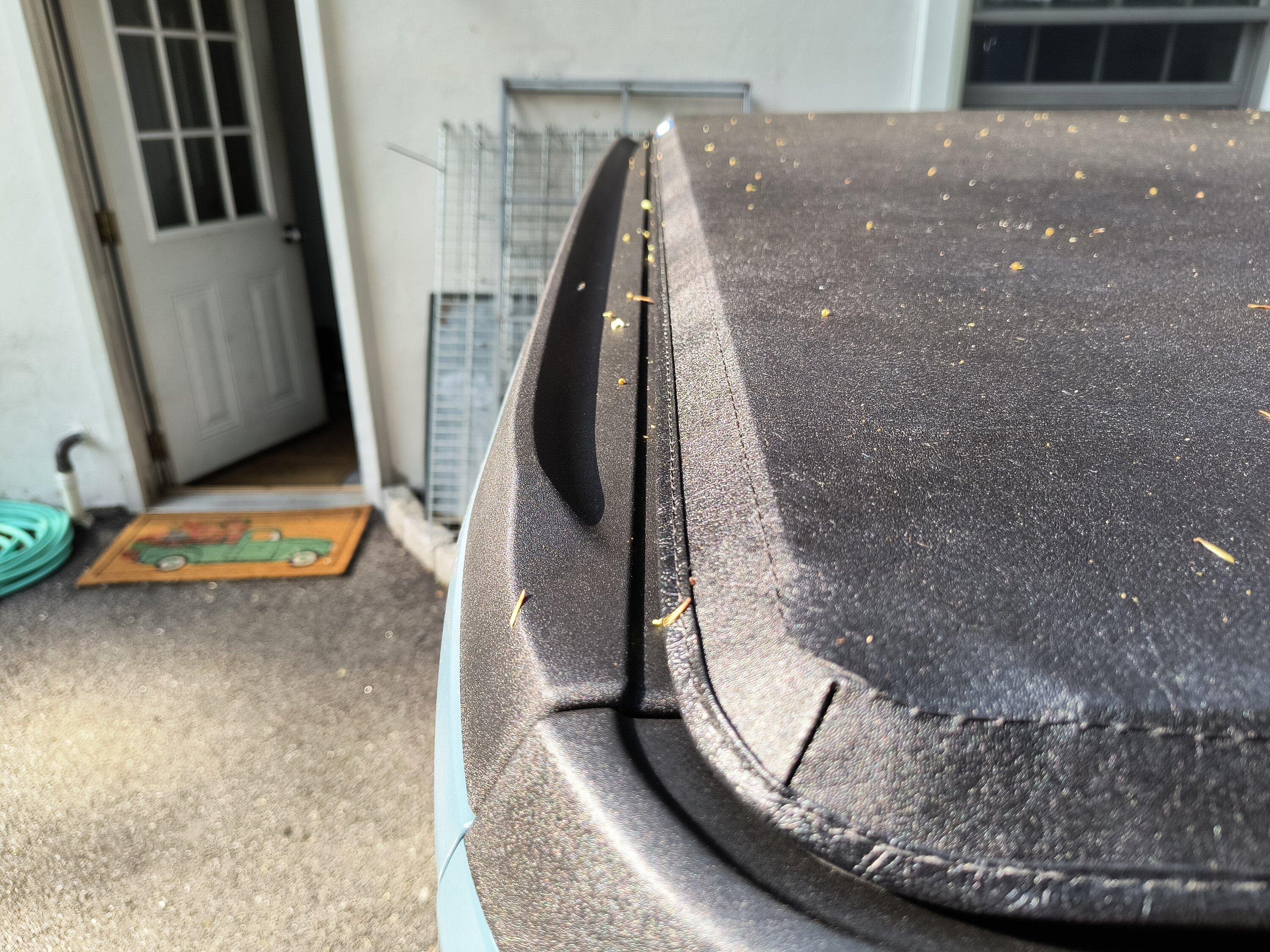Ford Maverick Tonnopro hard flip tonneau installed IMG_20230527_171701813