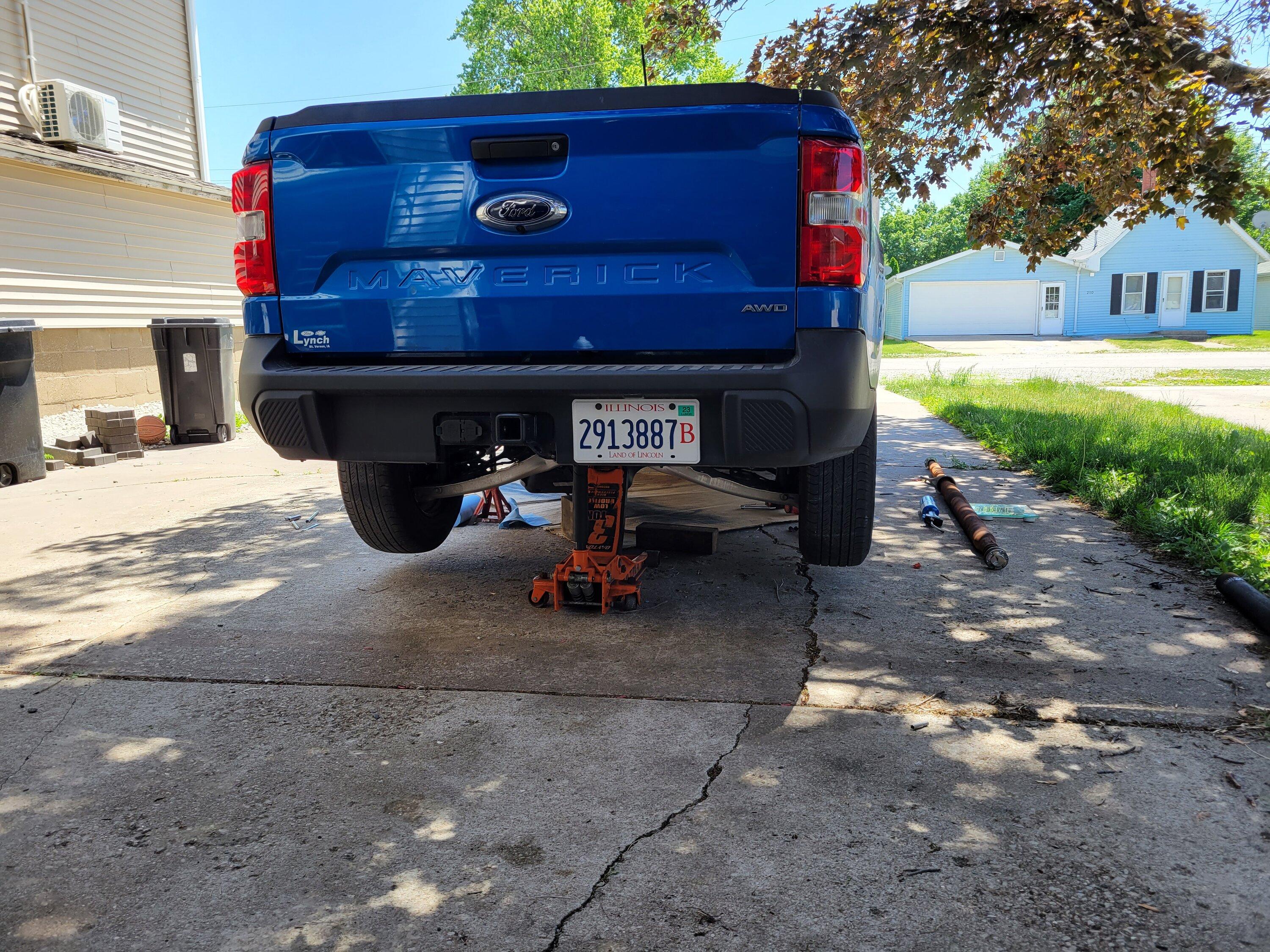 Ford Maverick Project QuikRik. My Velocity Blue XL AWD Performance build 20230526_134926