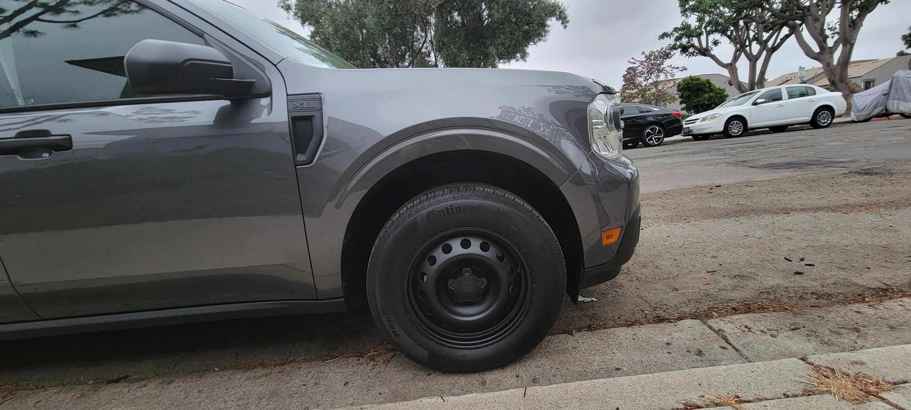 Ford Maverick Black Steelies on Carbonized Gray AWL XL. 20230528_191627