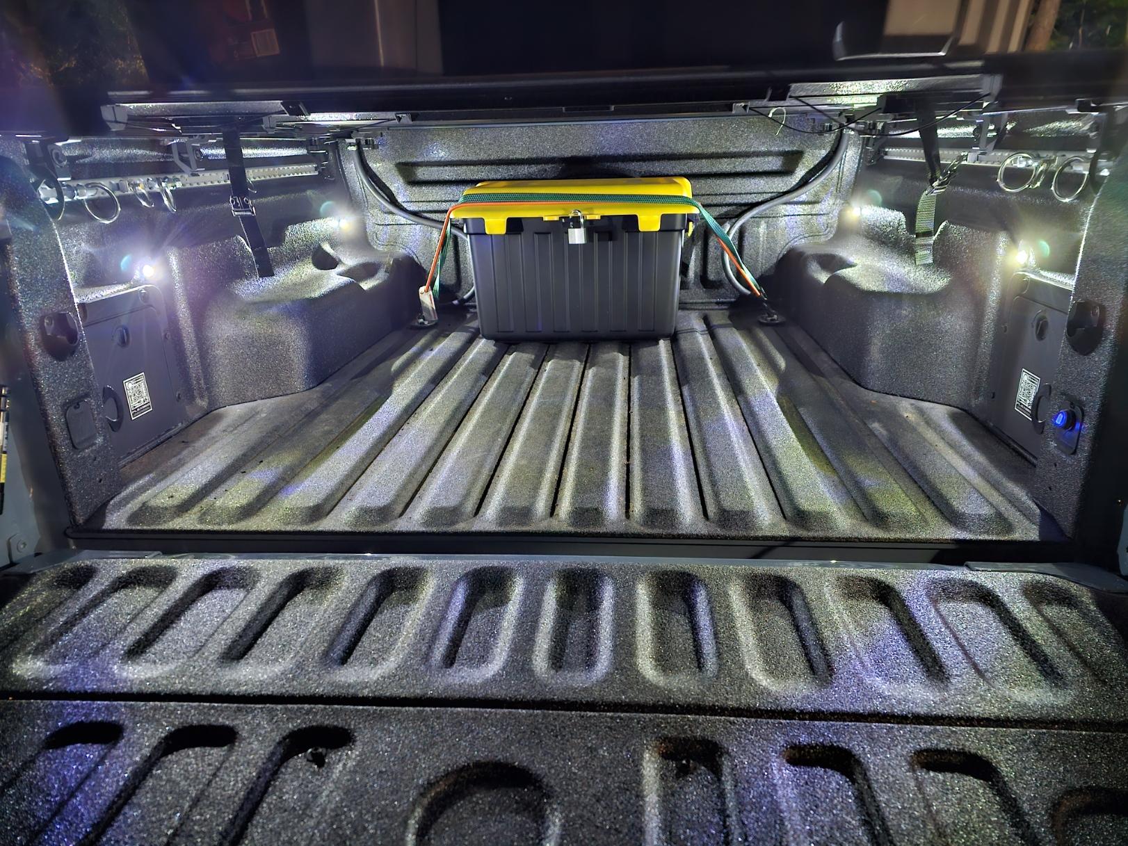 Ford Maverick Anyone tapped factory bed light to power aftermarket under-rail LEDs? 20230528_221401