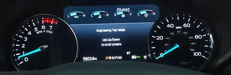 Ford Maverick Displaying coolant temp, battery charging, etc... F250