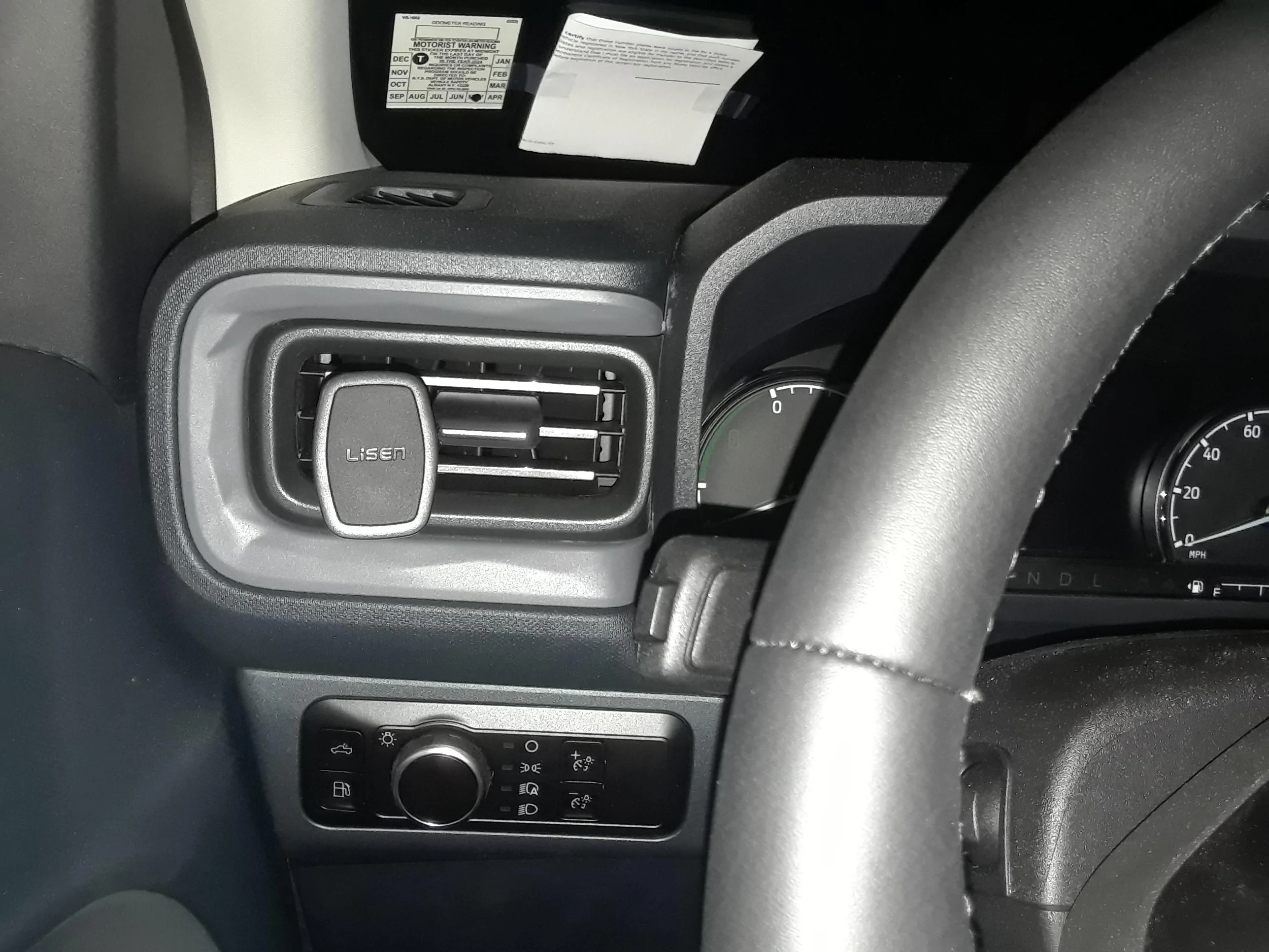 Ford Maverick I Found A Better, More Convenient Place To Mount Cell Phone Besides Cubby 20230603_214123