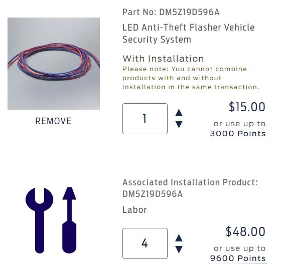 Ford Maverick Maverick fob remote start... flasher