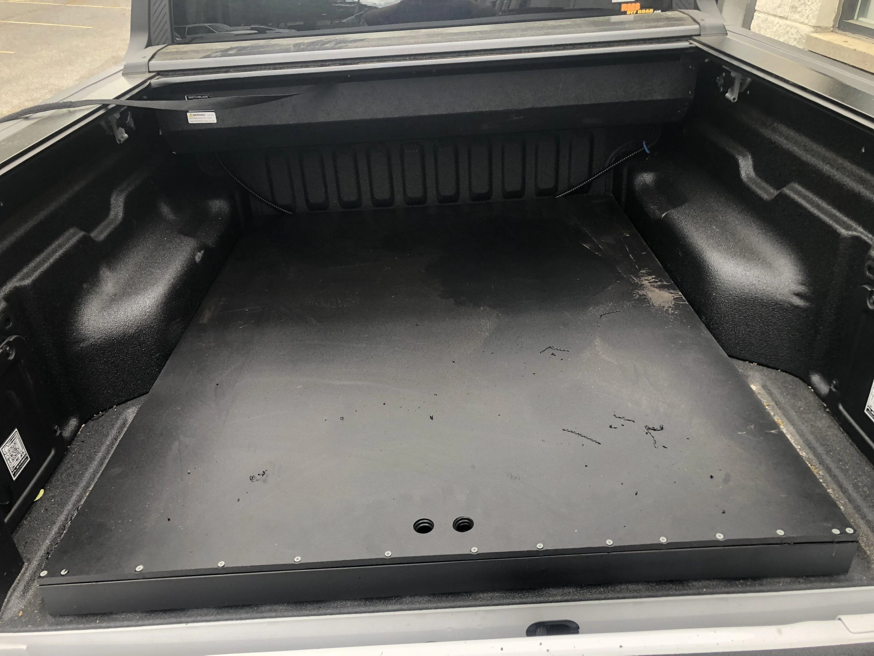 Ford Maverick DIY bed slide using conveyer rollers IMG_2386