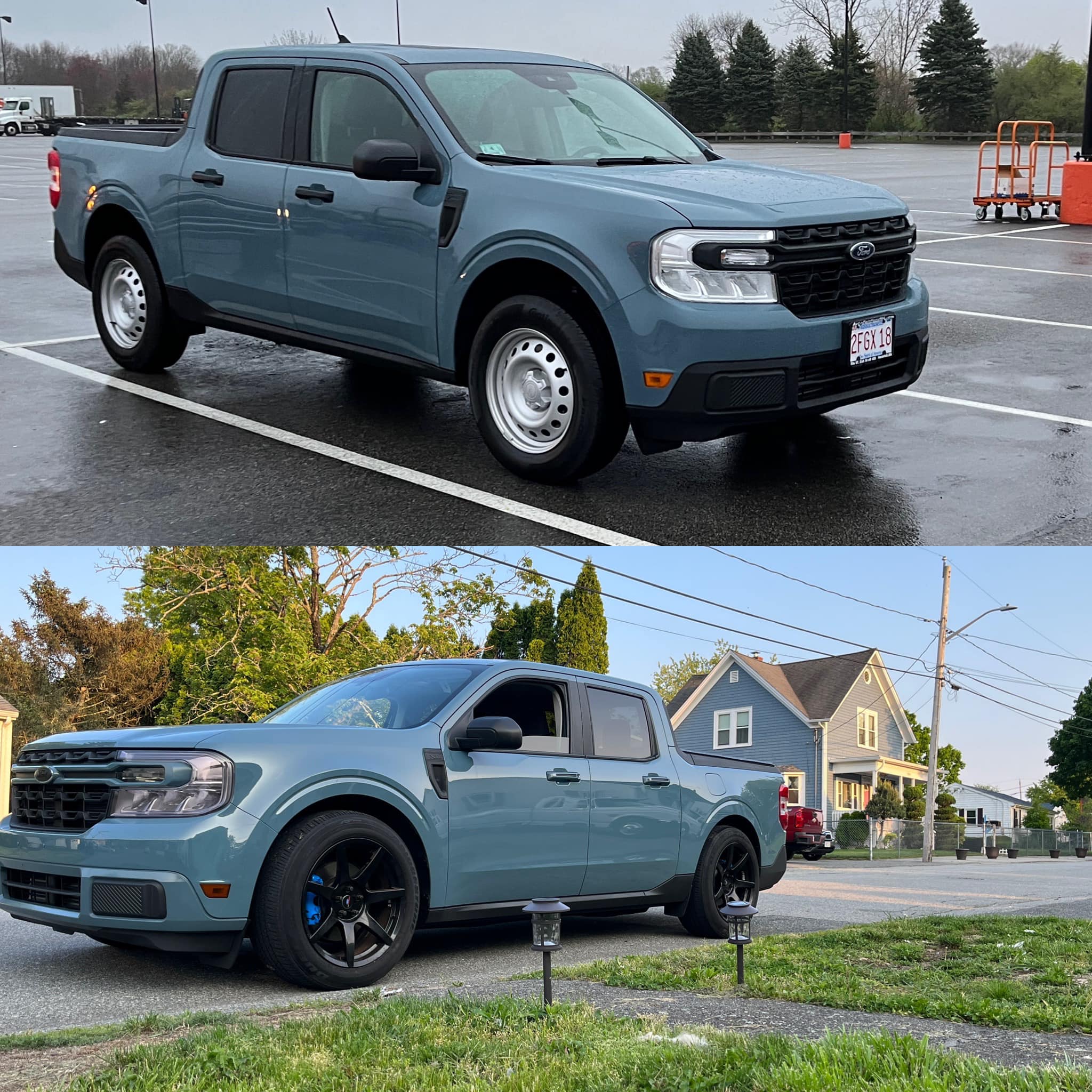Ford Maverick Bmavel's lowered Area 51 XL 4k tow build day 1 and now mav