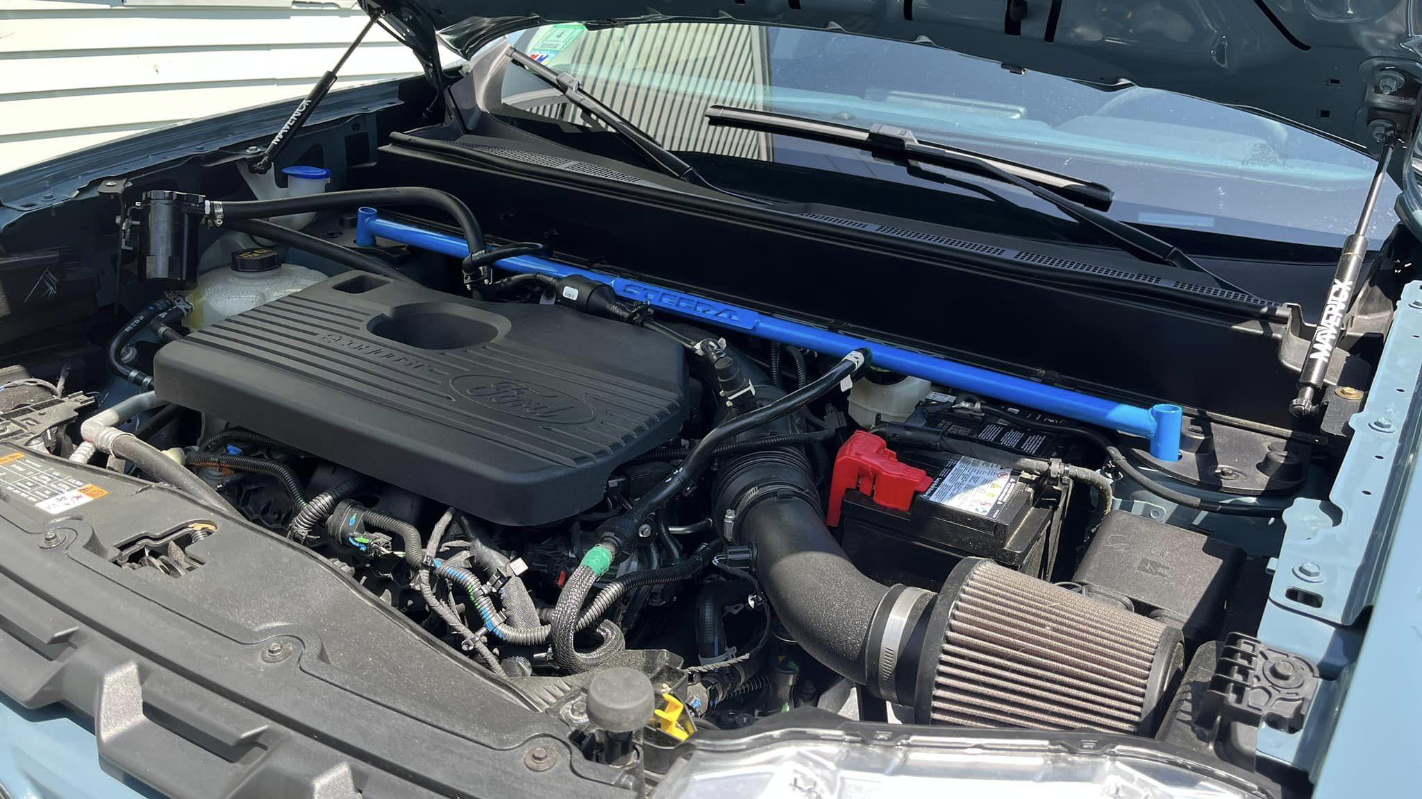 Ford Maverick Bmavel's lowered Area 51 XL 4k tow build mav color bar