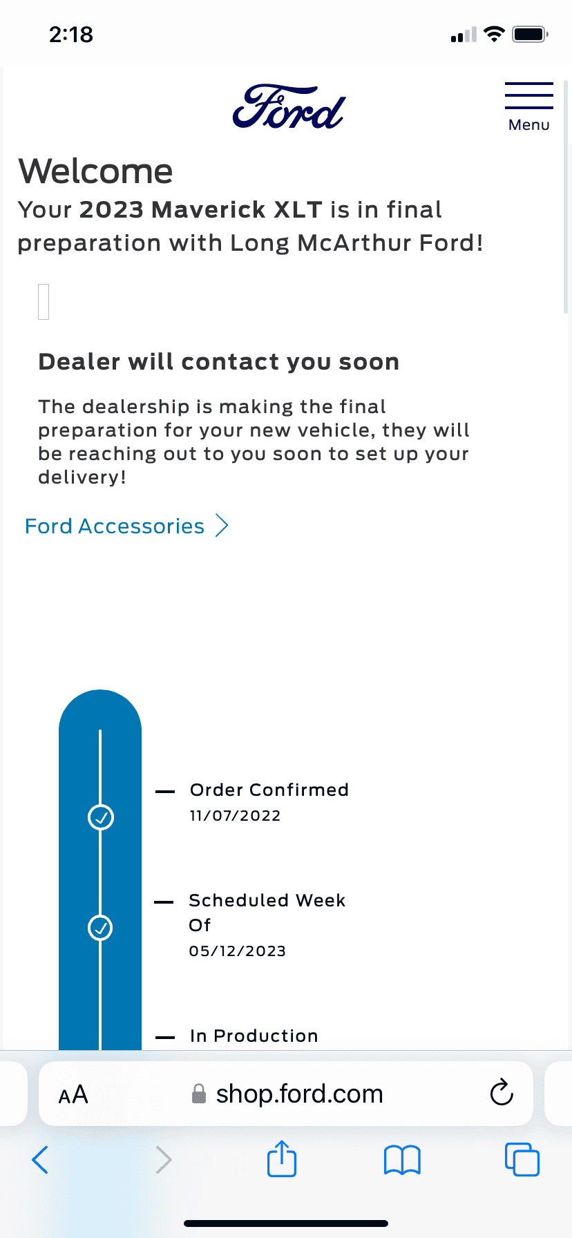 Ford Maverick 📬 3/16/23 Scheduling Email Received Group [EMAILS NOW ARRIVING] 50359B37-5867-45D6-9240-6D3C2D14EE32