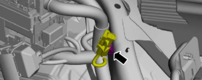 Ford Maverick Mystery green plug on the driver side Green HVB De-Energize Connector -1