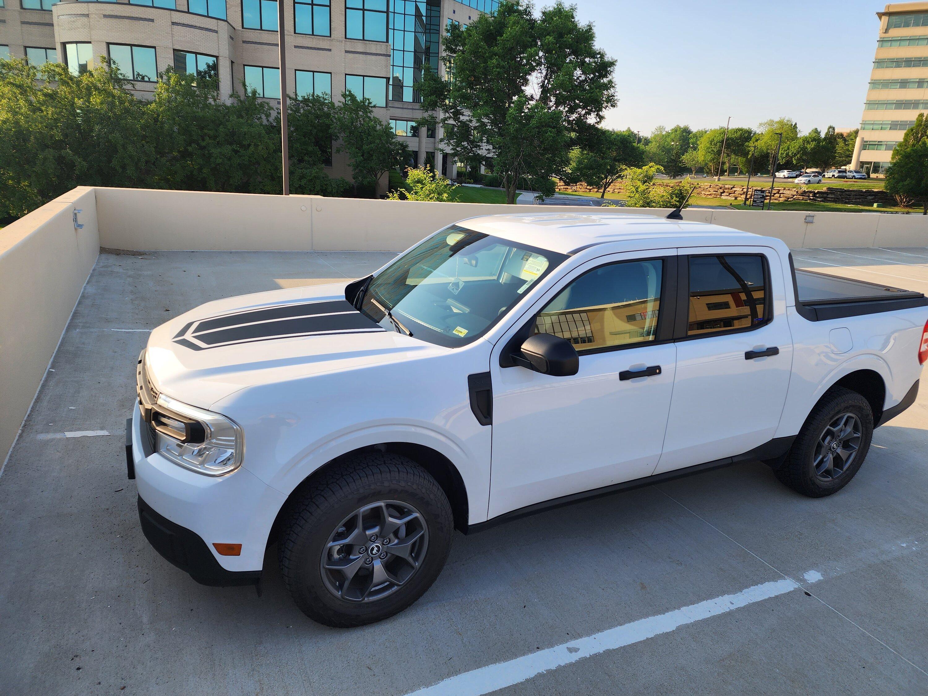 Ford Maverick Hood and side decals for my HPR Maverick 20230607_073453