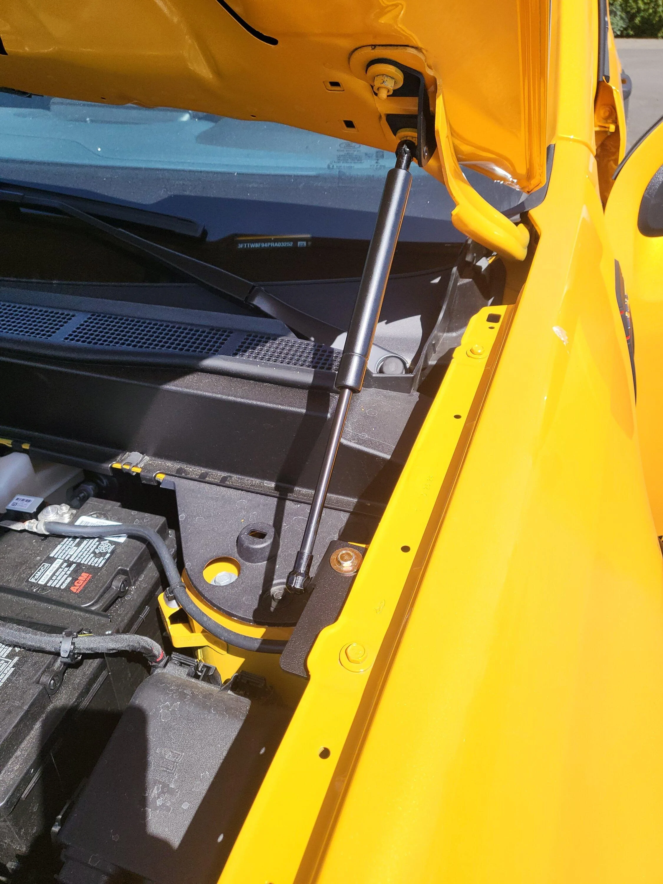Ford Maverick Hood Struts and Tailgate Assist Installed 20230425_110952