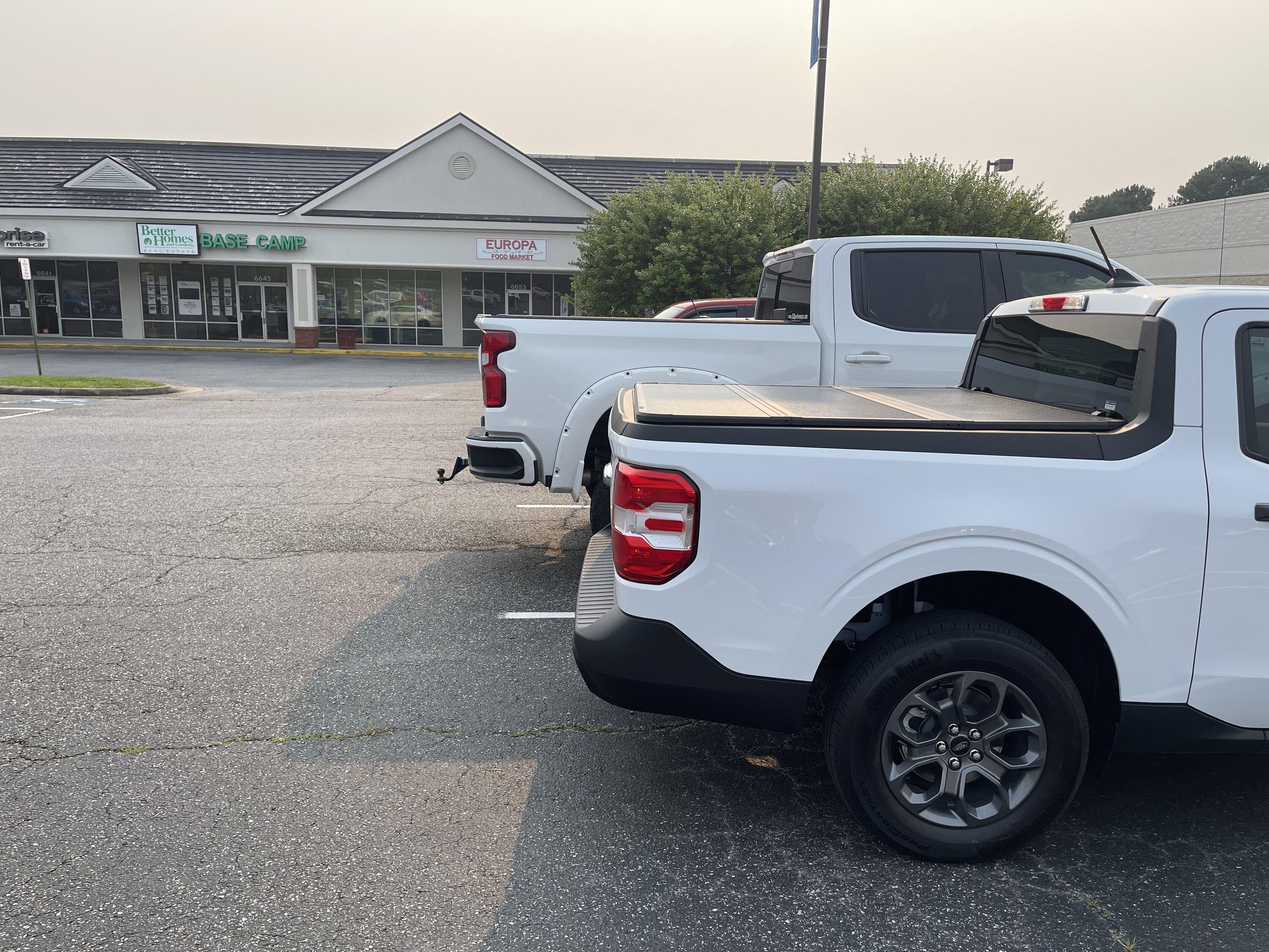 Ford Maverick Post your Maverick next to ridiculously large trucks - photos thread 09277AB8-F712-4C3A-A422-AC1728EA7215