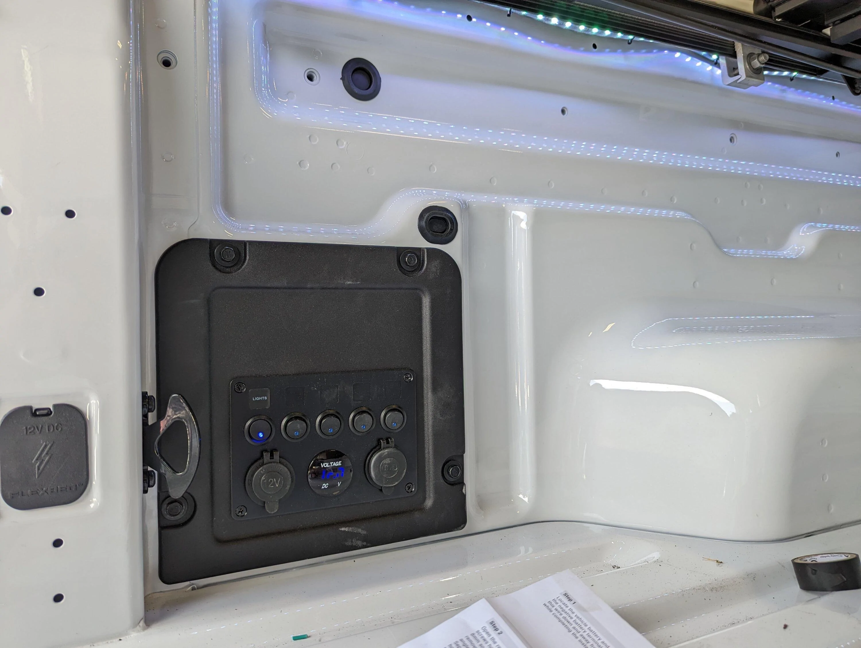 Ford Maverick How to add 12v power source to the bed? PXL_20230602_191019492