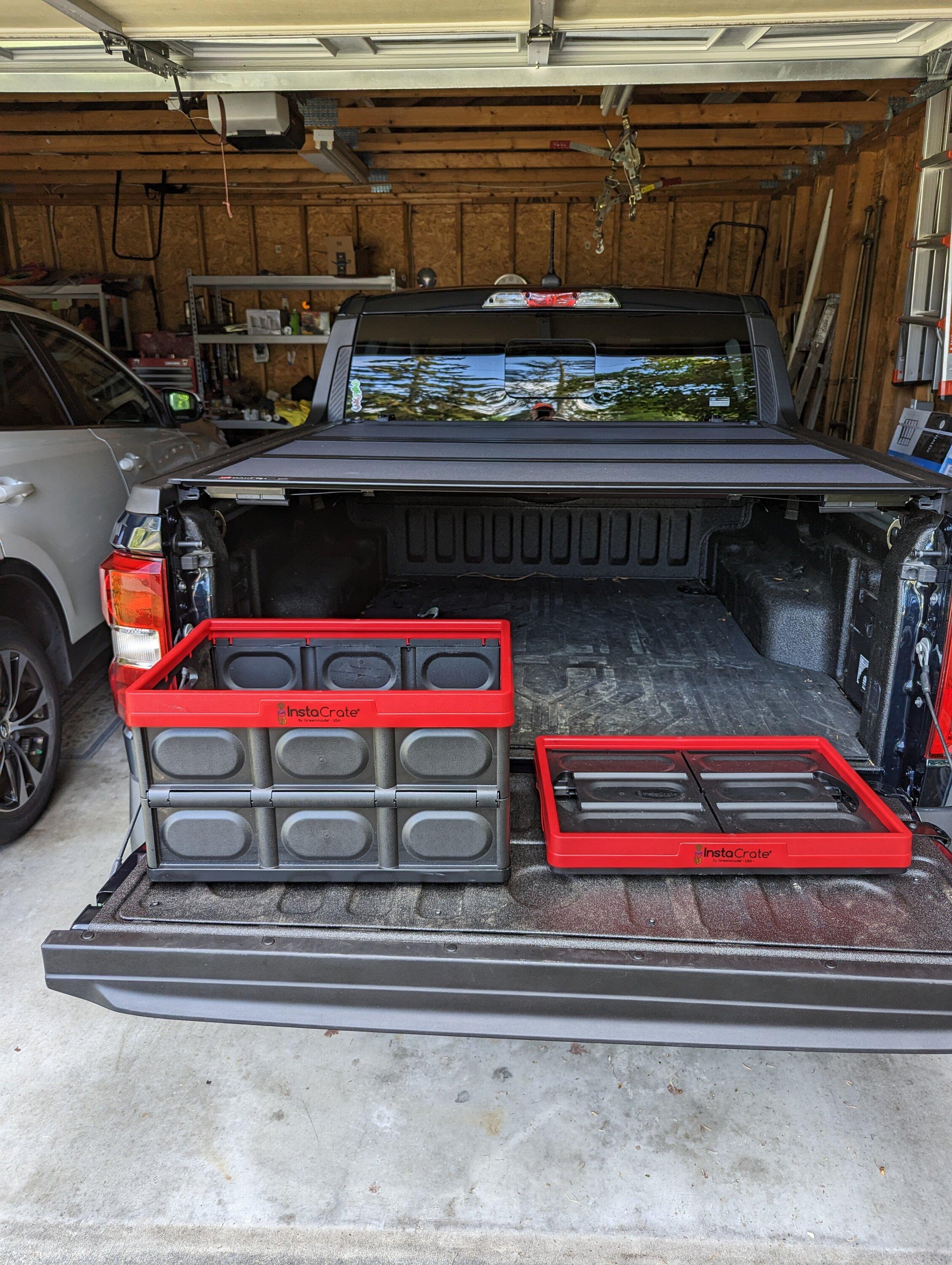 Ford Maverick Nice small under seat bins at Walmart PXL_20230611_163014924