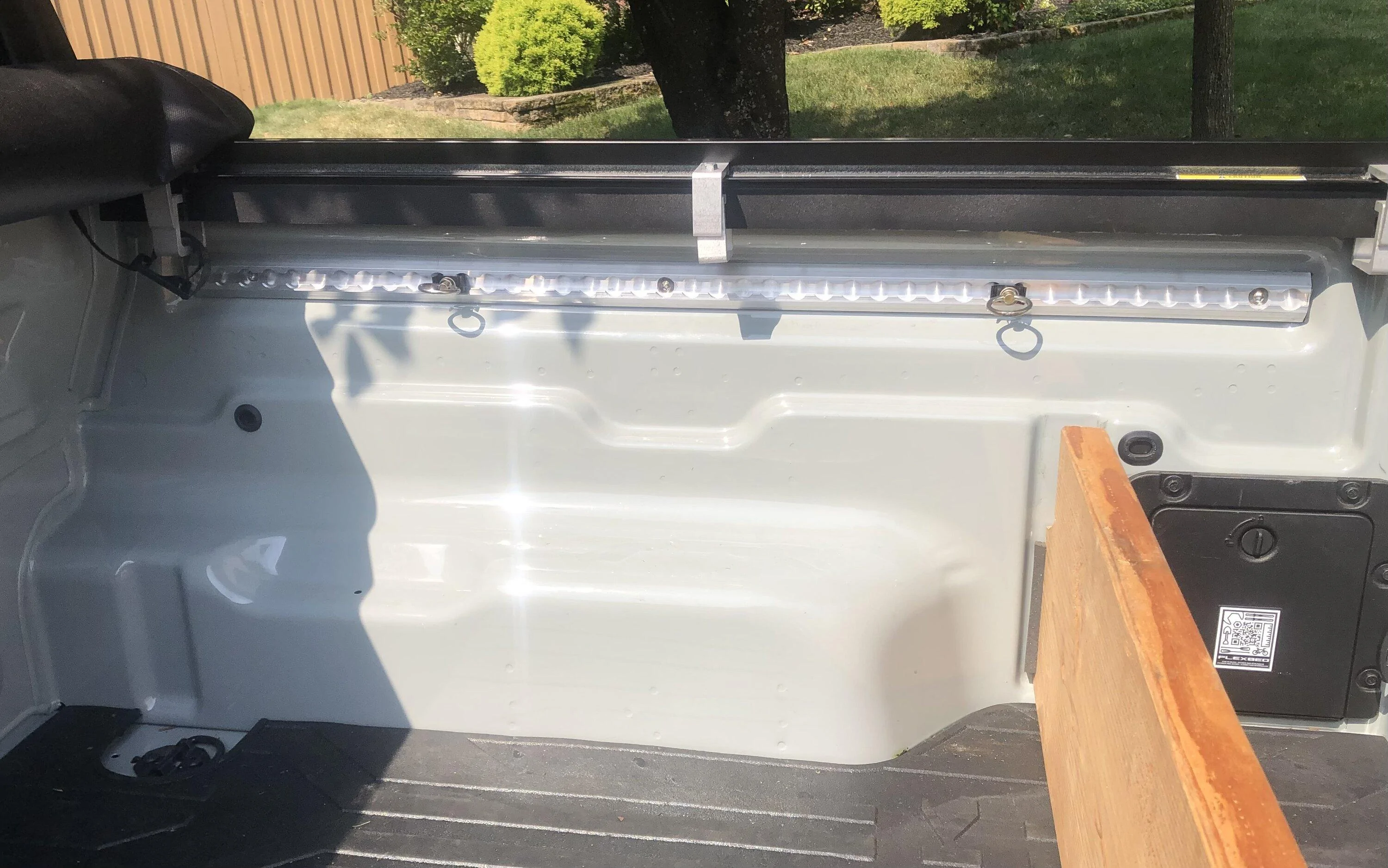 Ford Maverick Installed my DIY bed side rails today. IMG_3086