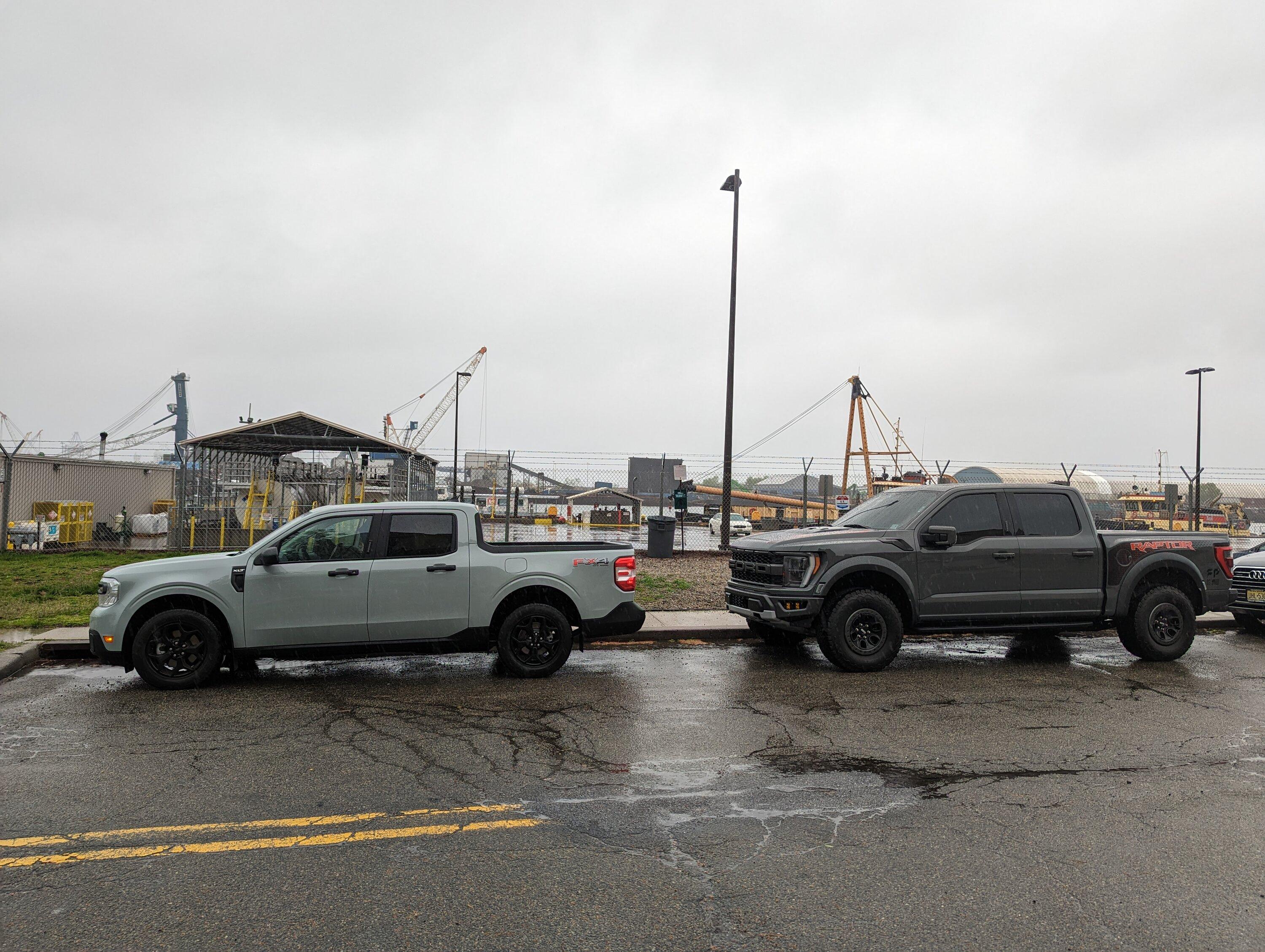 Ford Maverick Post your Maverick next to ridiculously large trucks - photos thread 2