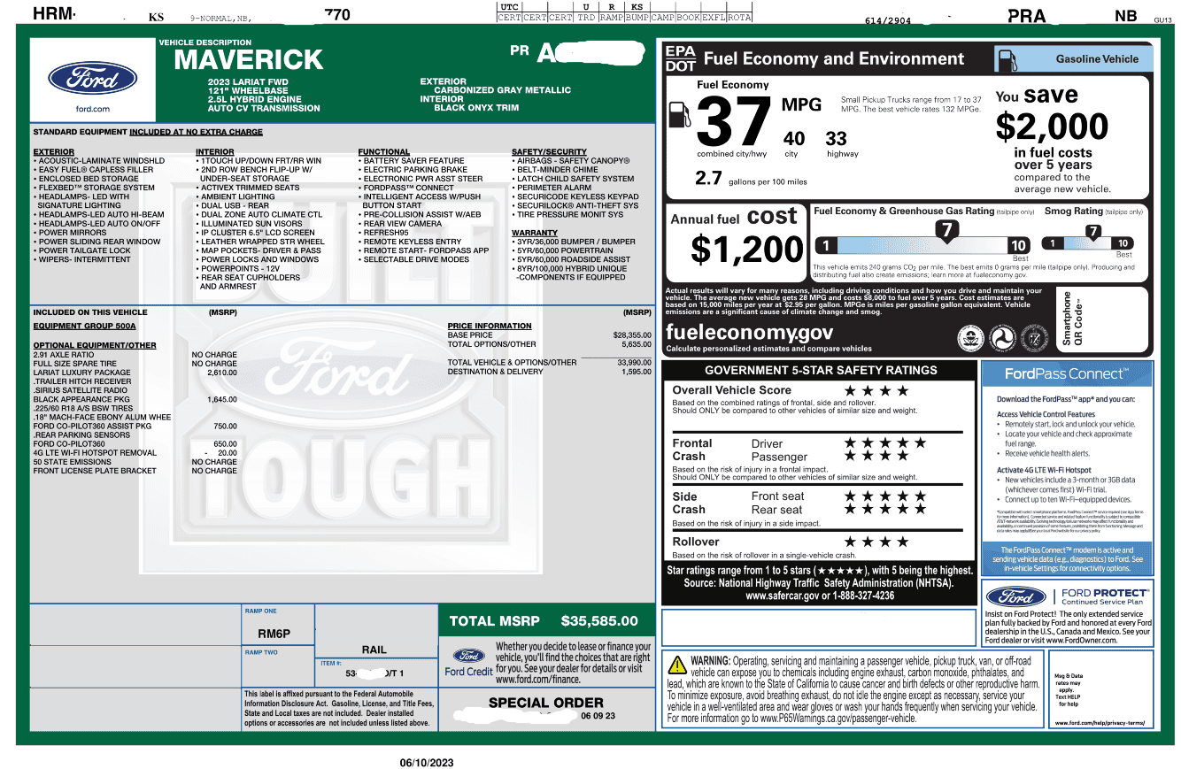 Ford Maverick 📬 4/13/23 Scheduling Email Received Group [EMAILS NOW ARRIVING!] Screenshot from 2023-06-13 08-40-20