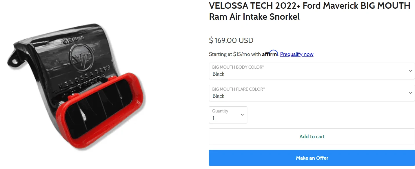 Ford Maverick Velossa Tech group buy almost filled in 1686849622680