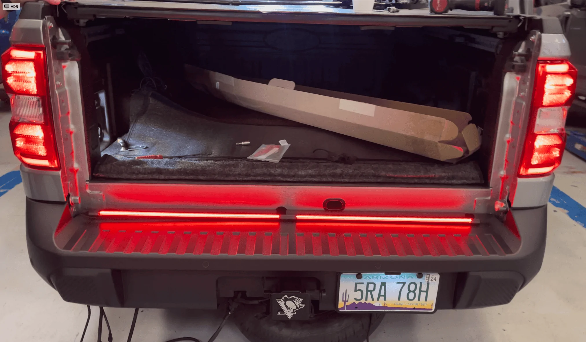 Ford Maverick Ford LED Tailgate Lightbar Installed 2023-06-18_06-34-36