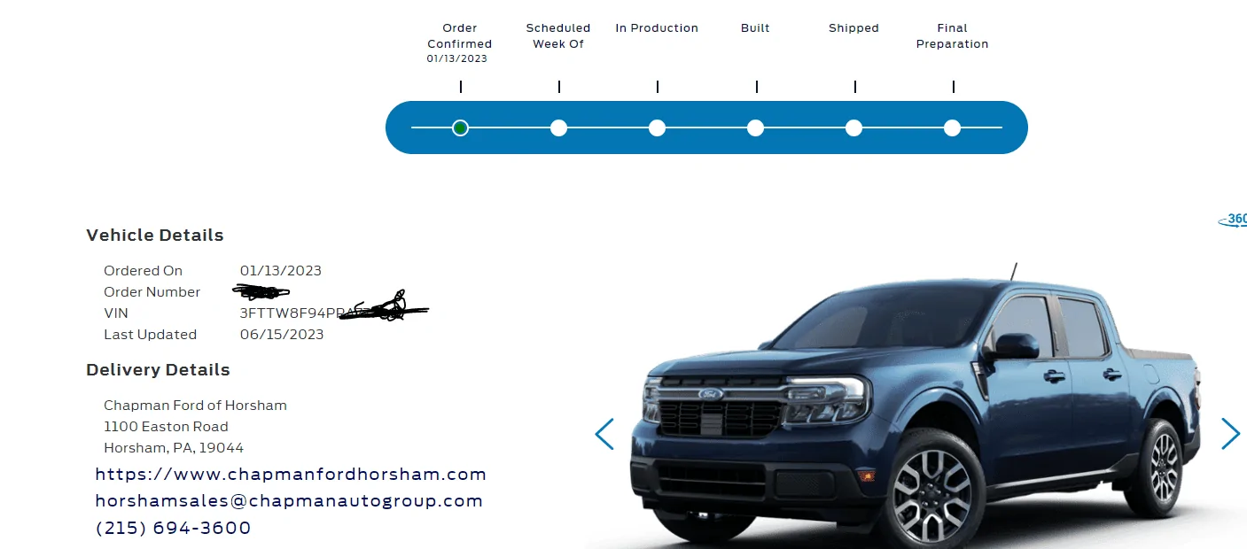 Ford Maverick Change engine = new order date? 1687180768244