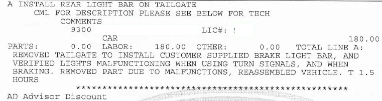 Ford Maverick Ford LED Tailgate Lightbar Installed 2023-06-18_07-00-27