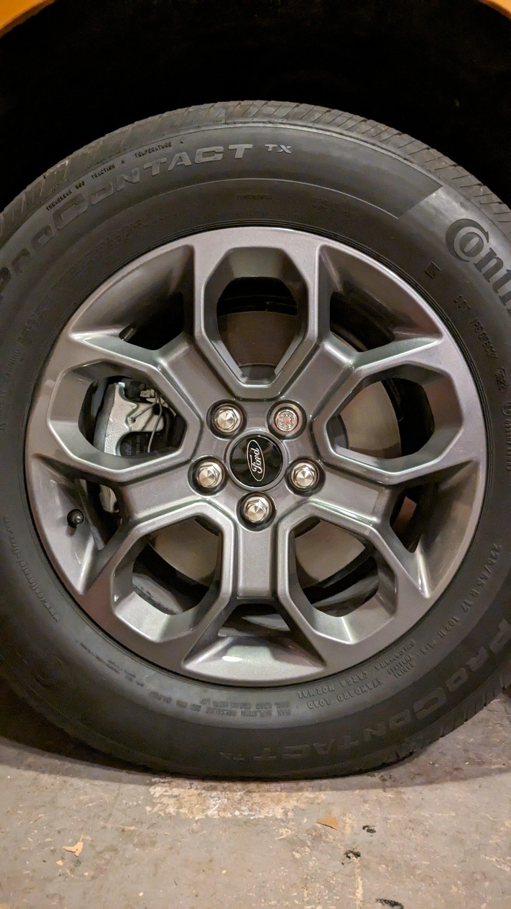 Ford Maverick Chrome Delete Project Part 3 - Lug Nuts lugs befor