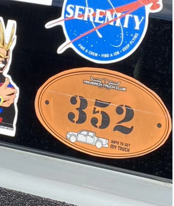 Ford Maverick Decals show us your decals Maverick Days to get sticker2