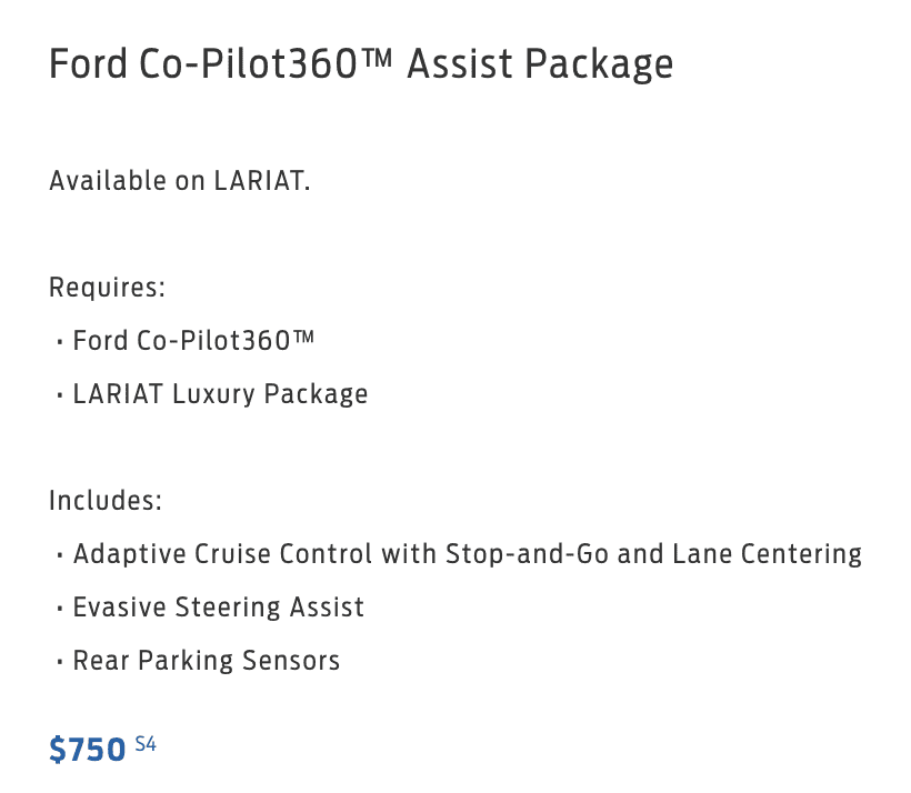Ford Maverick Does the XLT automatically come with cruise control? Screen Shot 2023-06-21 at 5.17.19 PM