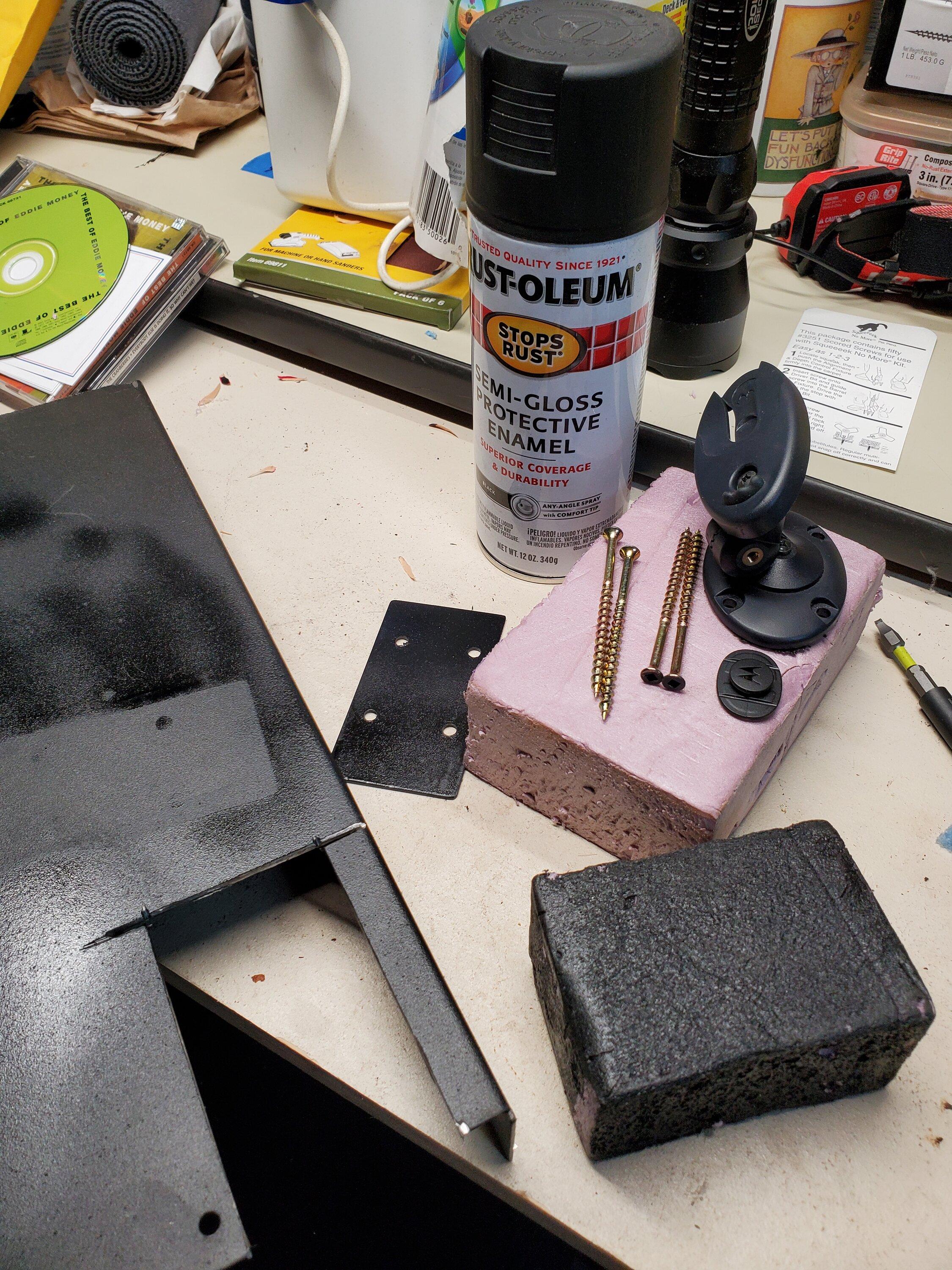 Ford Maverick Phone holder hack.  Tacky hack but a hack..... and its done and I used materials that I had laying around 20230622_182657