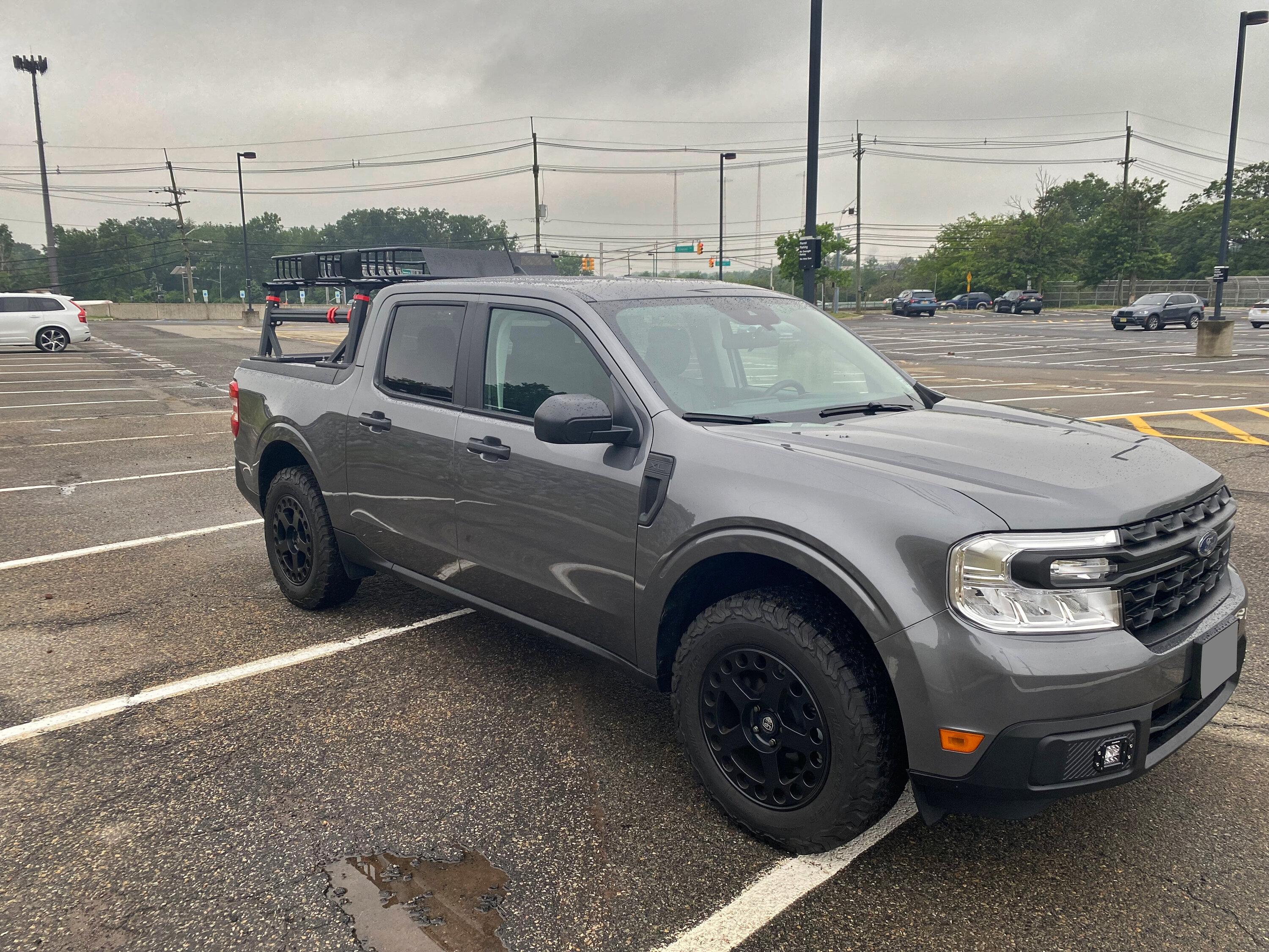 Ford Maverick Carbonized Gray Maverick w/ bed rack, toolbox, and other mods maverick2