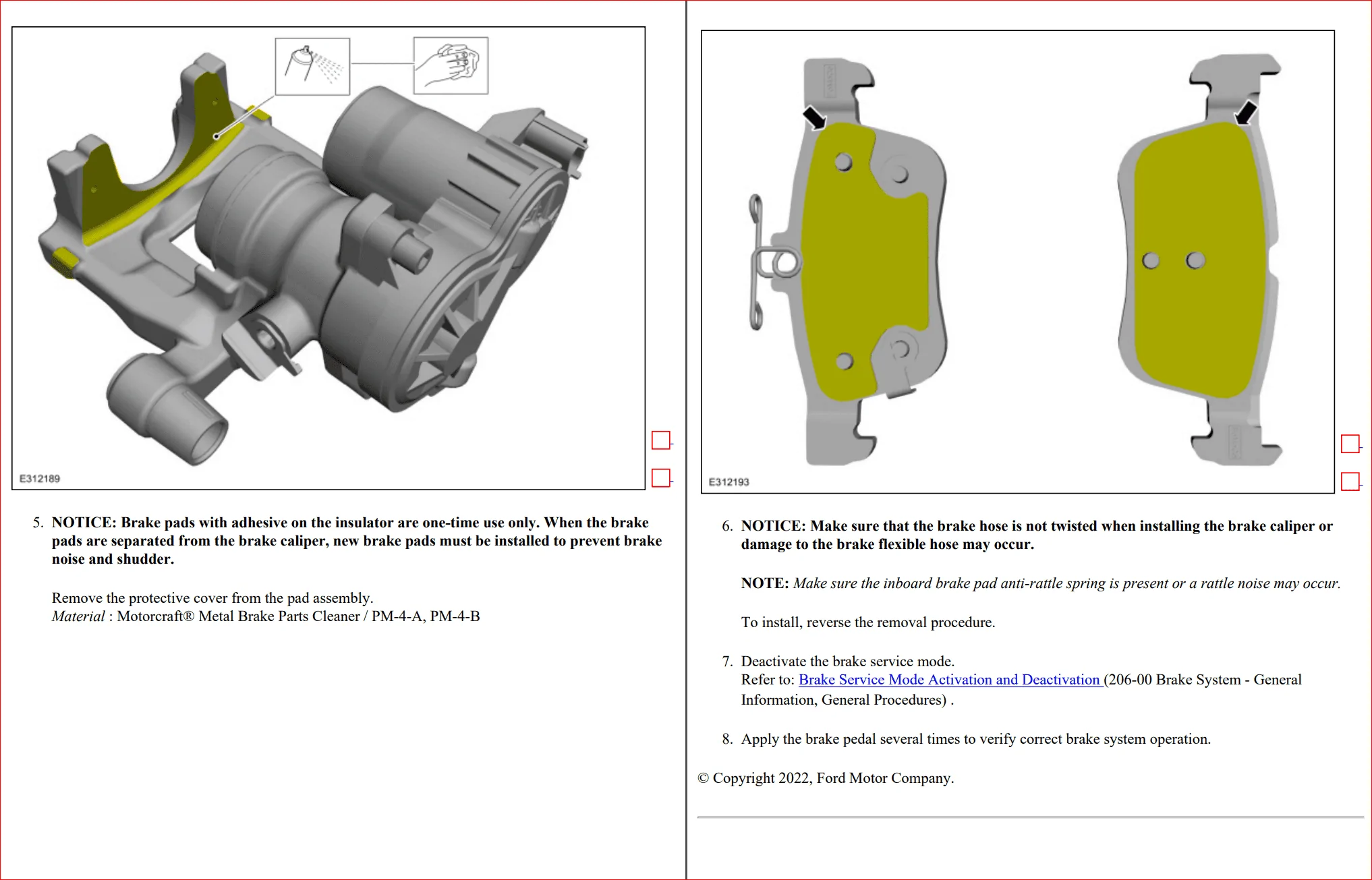 Ford Maverick Brake pad replacement process Rear 006
